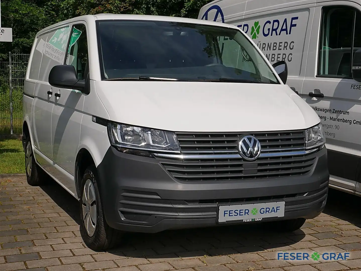 Volkswagen T6.1 Transporter Kasten 2.0 TDI Klima Blanc - 2