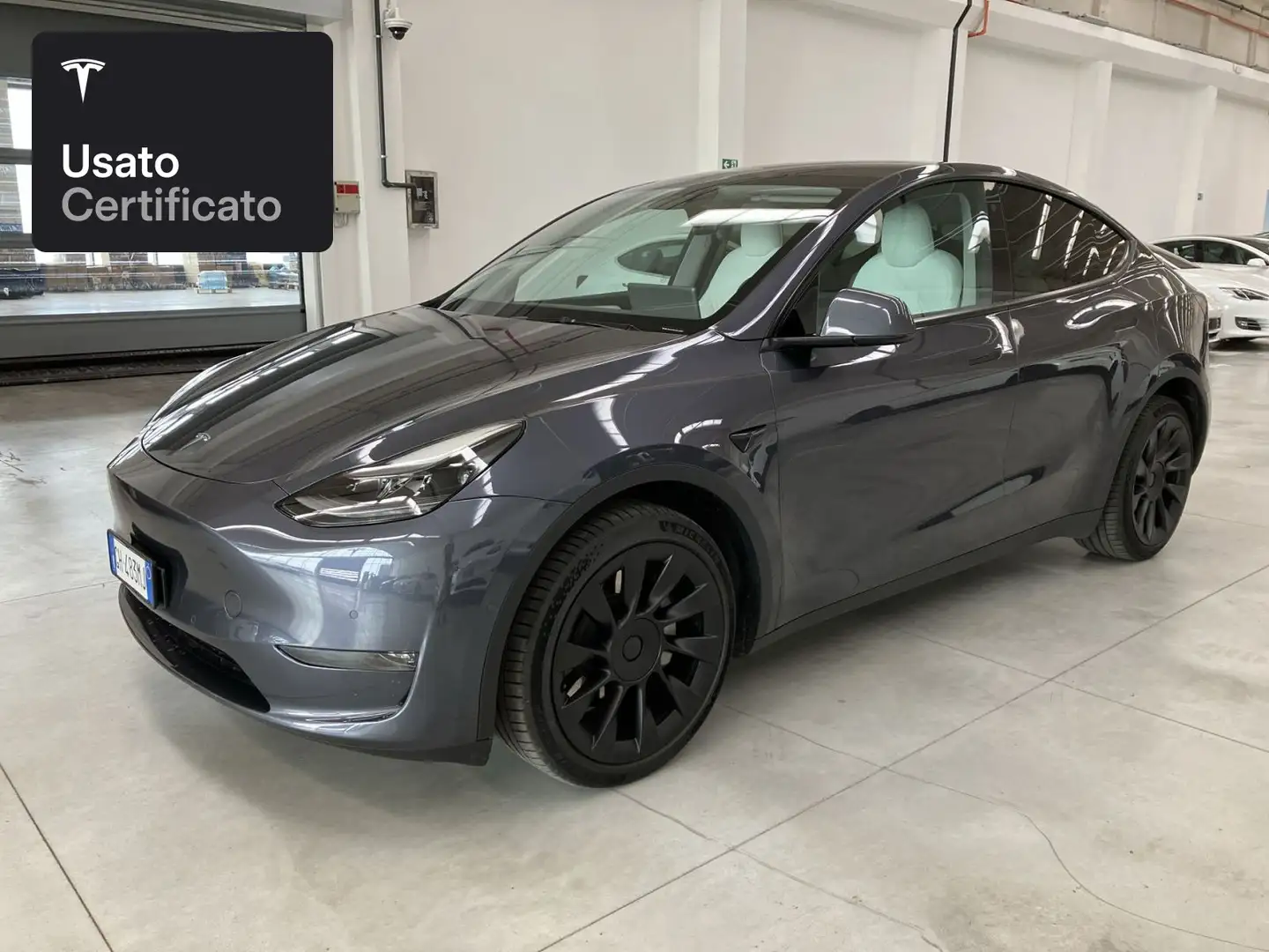 Tesla Model Y Long Range AWD Plateado - 1