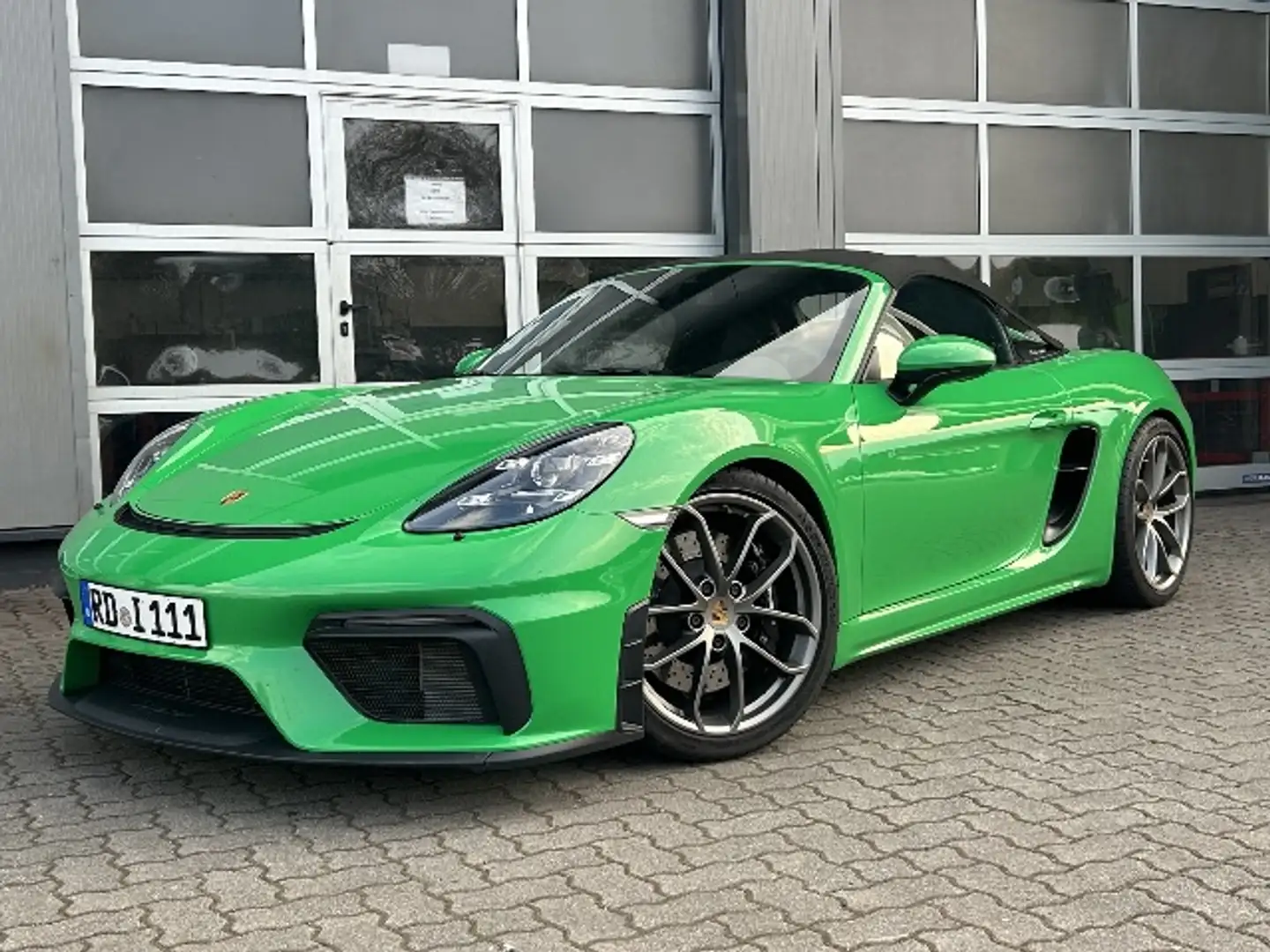 Porsche Boxster 718 Spyder 4.0 MwSt auswb. Grün - 1