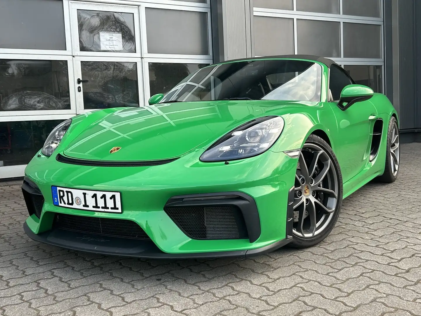 Porsche Boxster 718 Spyder 4.0 MwSt auswb. Grün - 2