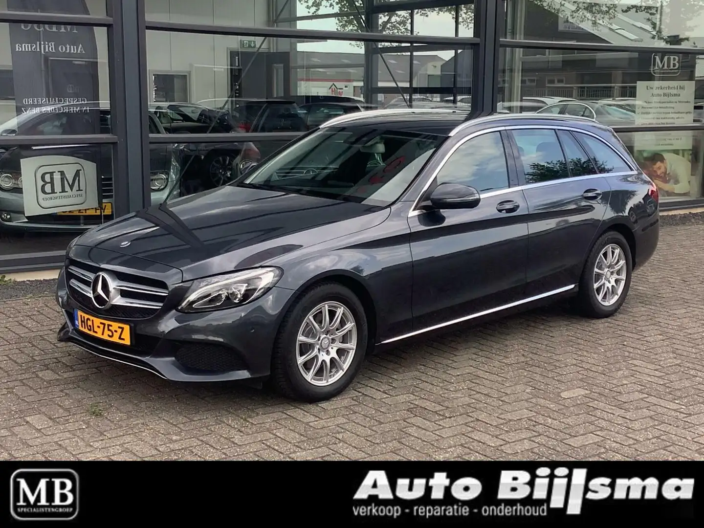 Mercedes-Benz C 180 Estate automaat, navi, camera, cruise, led verlich Grau - 1