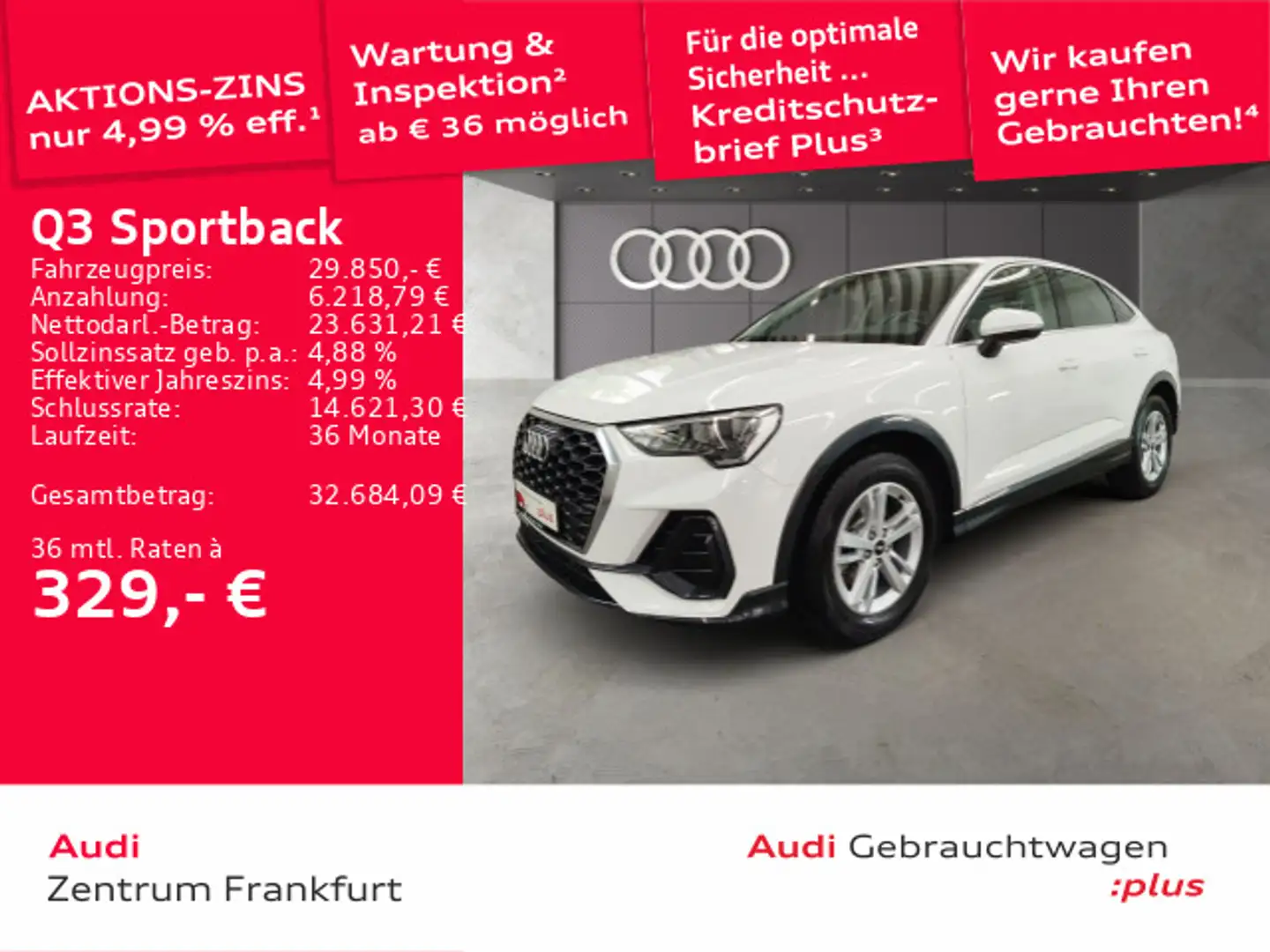 Audi Q3 35 TDI S tronic LED DAB Tempomat Weiß - 1