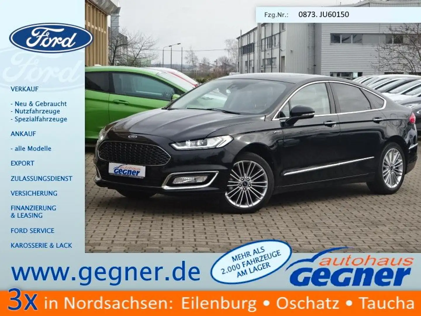 Ford Mondeo 187PS Hybrid CVT Vignale eGSHD Massage Schwarz - 1