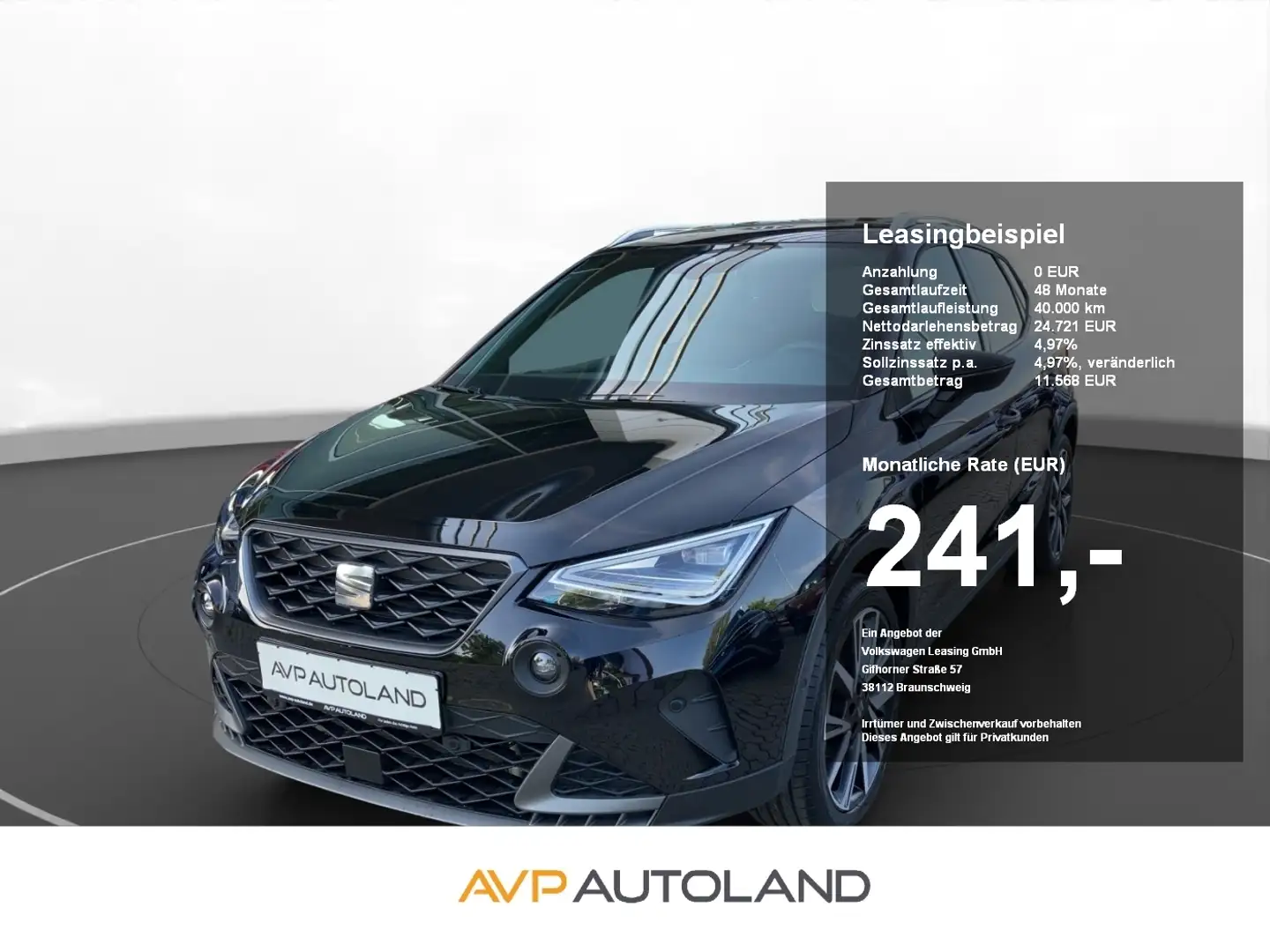 SEAT Arona 1.0 TSI FR | NAVI | ACC | LED | SITZHEIZ. Zwart - 1