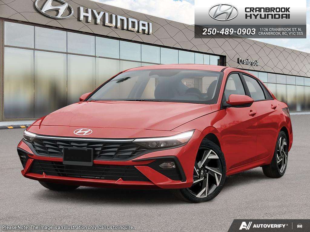 Red 2026 Hyundai Elantra Preferred FWD Sedan Automatic
