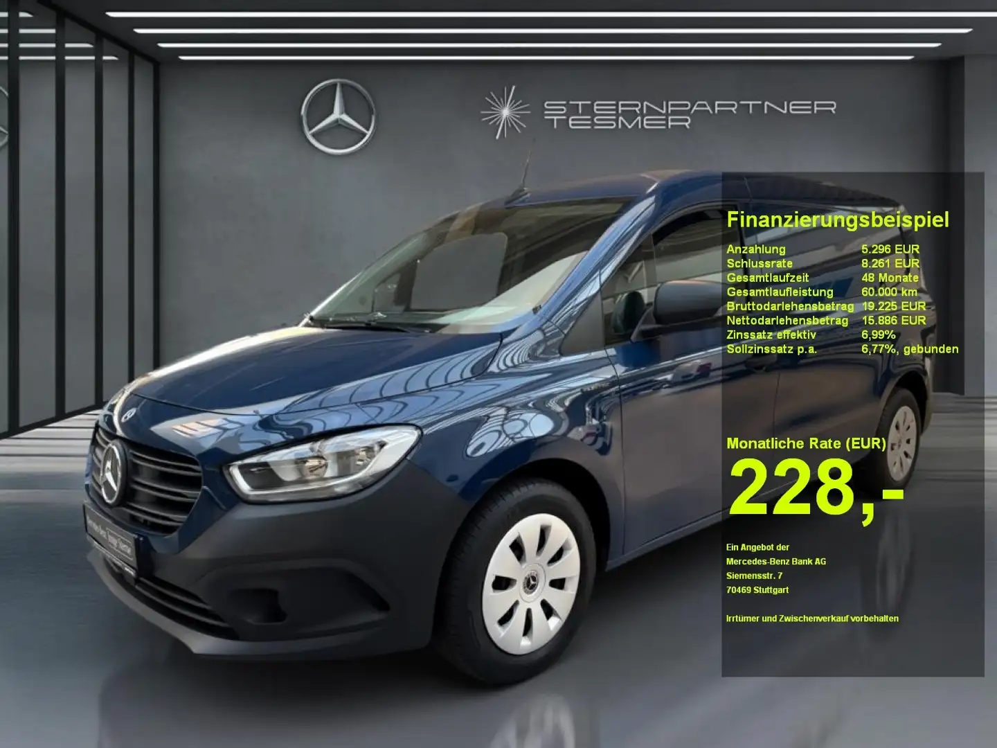 Mercedes-Benz Citan e  Kasten Lang AHK Blau - 1
