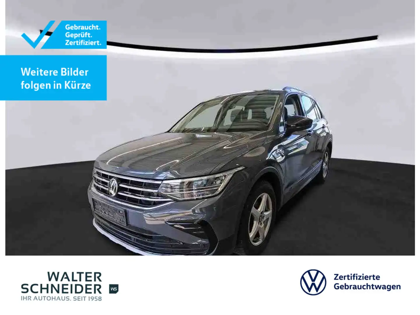 Volkswagen Tiguan 2.0 TDI Urban Sport Navi LED AHK Grijs - 1