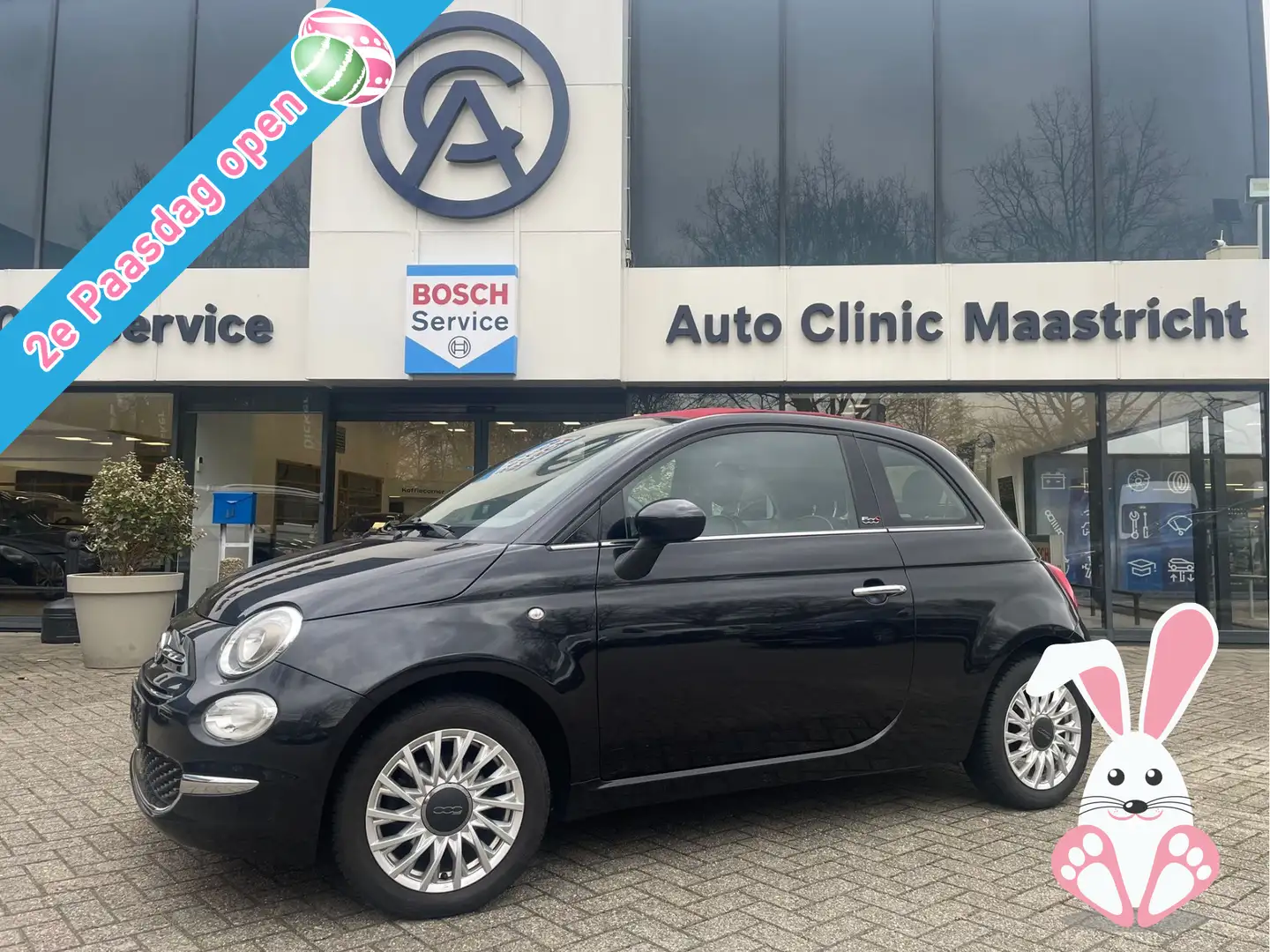 Fiat 500C 1.2 LOUNGE / 4-CILINDER / CABRIO / Negro - 1