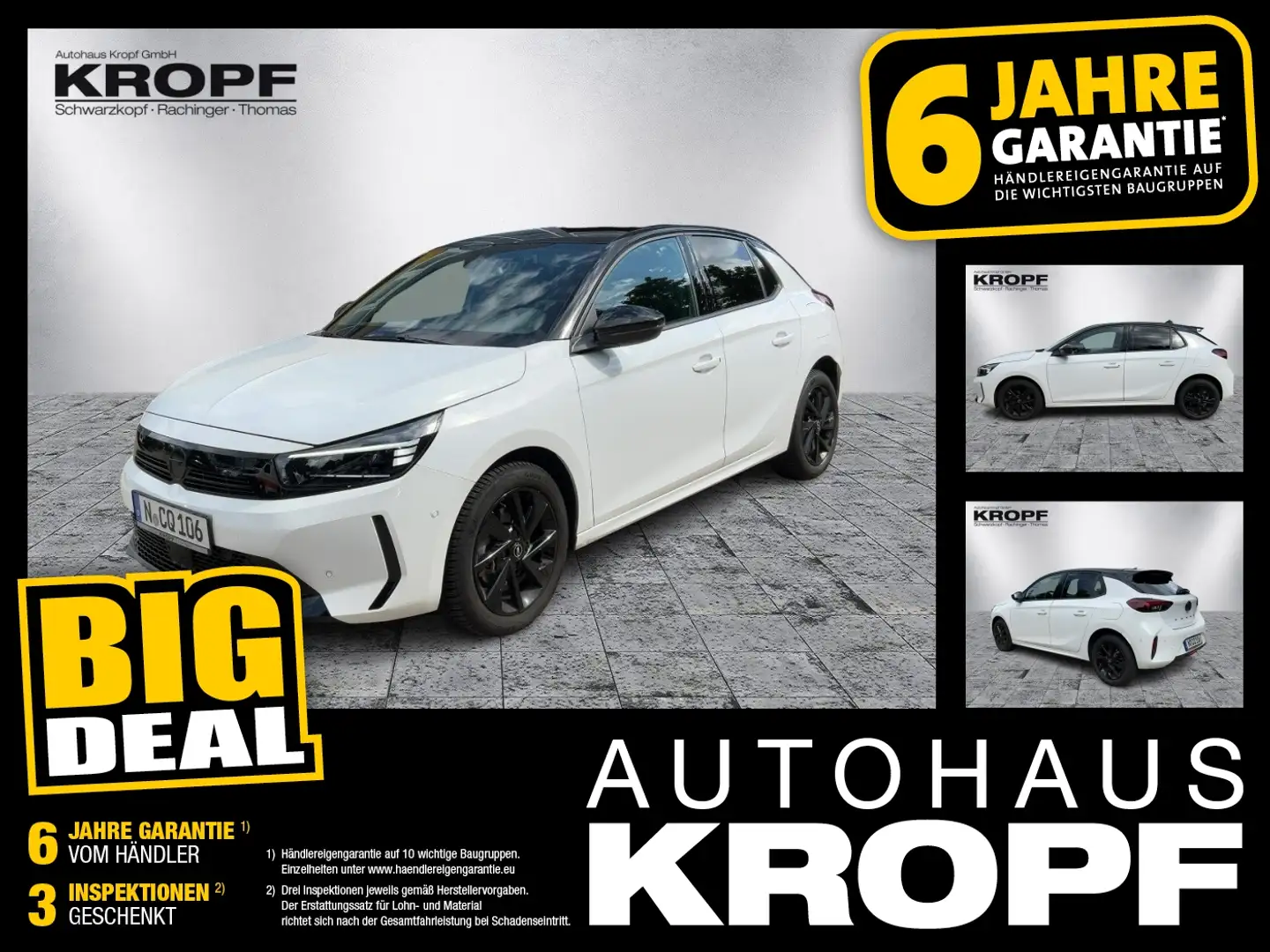 Opel Corsa F 1.2 Turbo GS FIN ab 2,99% LED+Navi+SHZ Blanc - 1