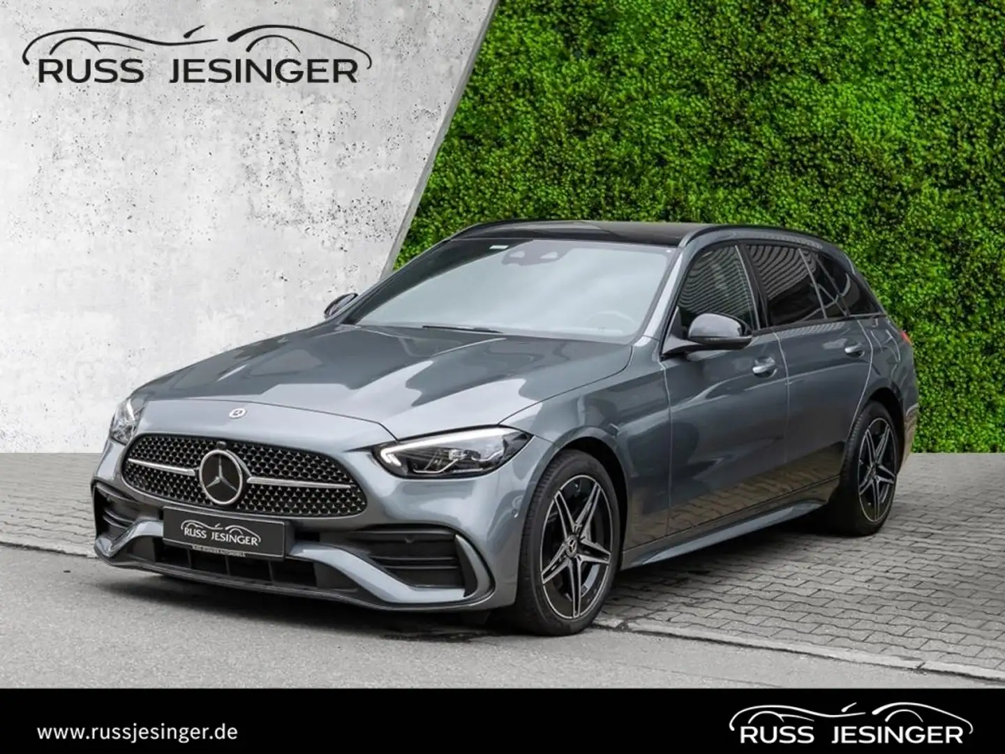 Mercedes-Benz C 300 e T AMG Line*AHK*Night*MBUX*LED*Distr*Pano Grijs - 1