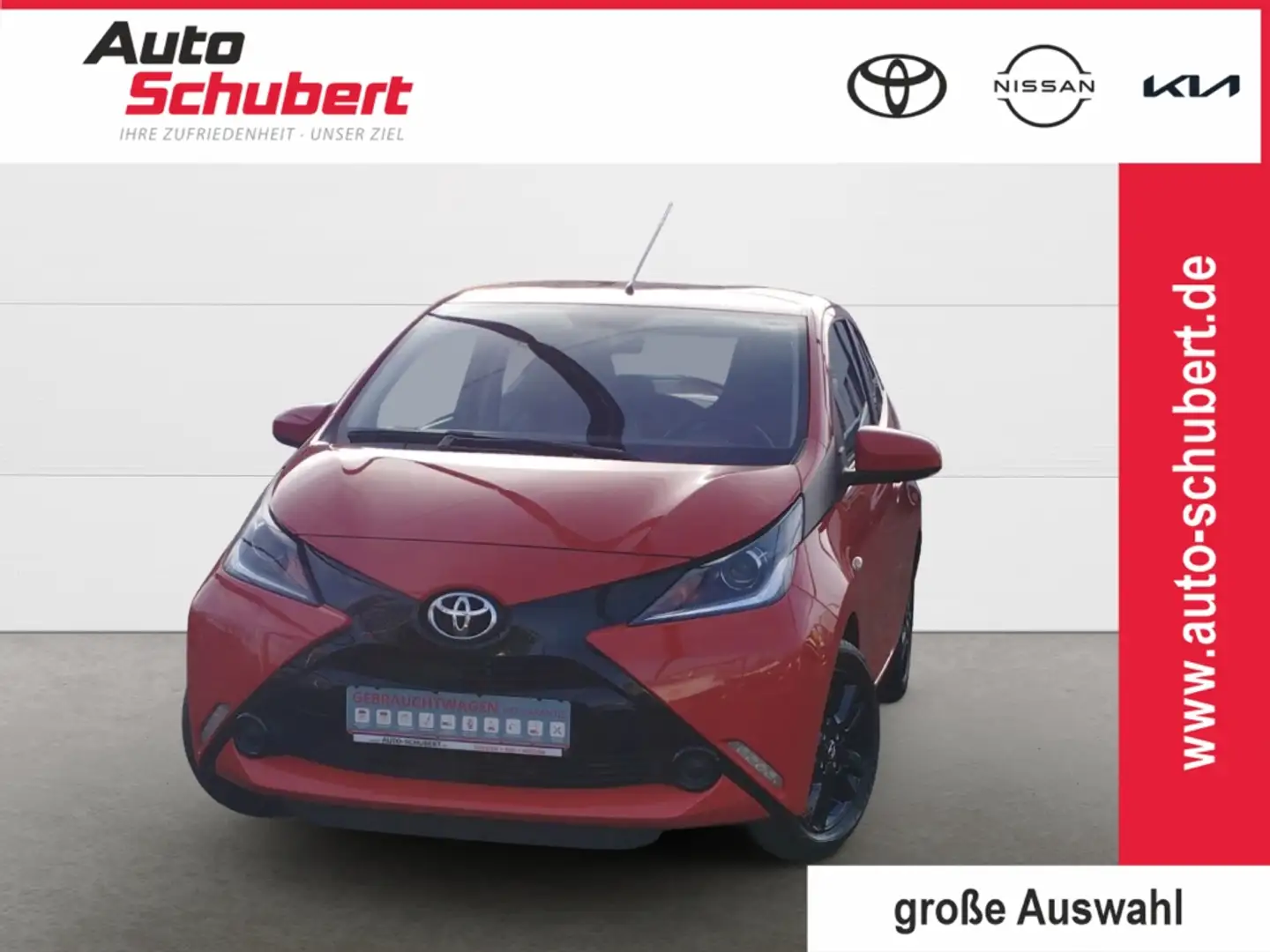 Toyota Aygo Play 3-Türer 1.0 5-Gang+Klima+ZV+el-FH Rot - 1