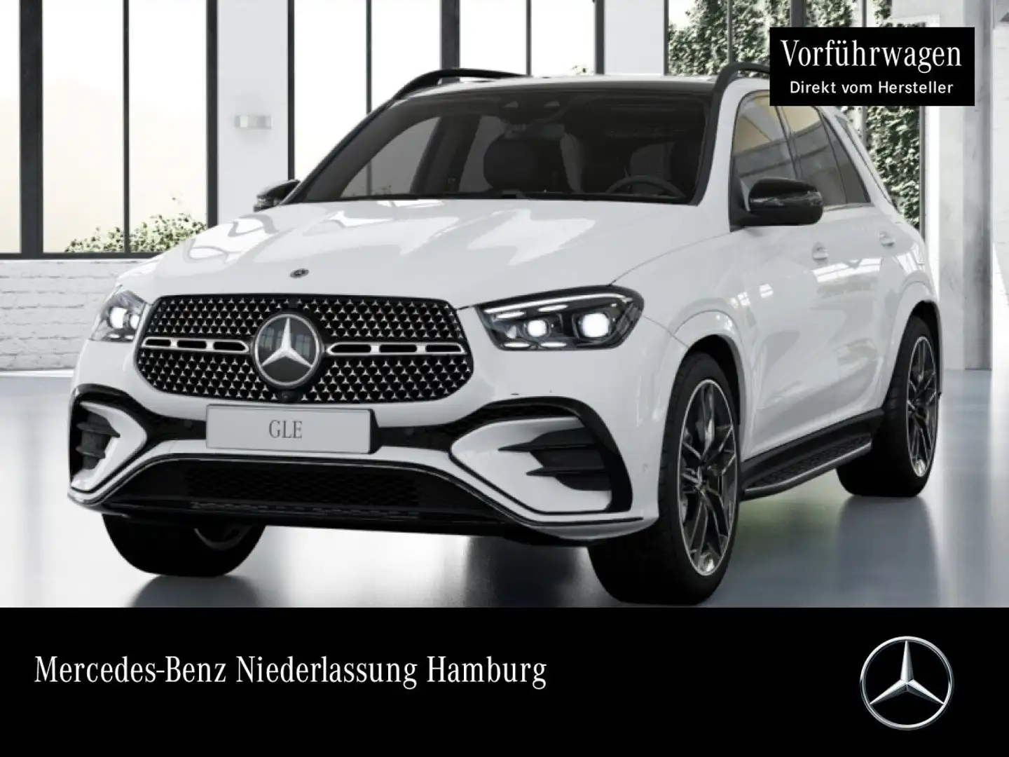 Mercedes-Benz GLE 400 e 4M AMG+NIGHT+PANO+360+AHK+MULTIBEAM+HUD Blanc - 1