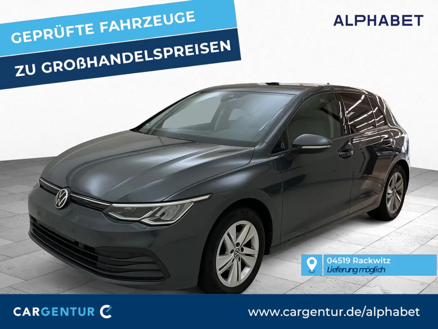 Volkswagen Golf VIII 2.0 TDI Life AHK ACC Navi LED Lane Grijs - 1