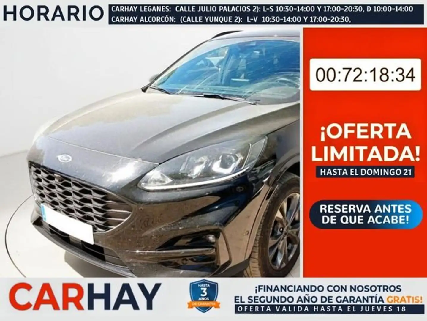 Ford Kuga 2.5 Duratec PHEV ST-Line 4x2 Negro - 1
