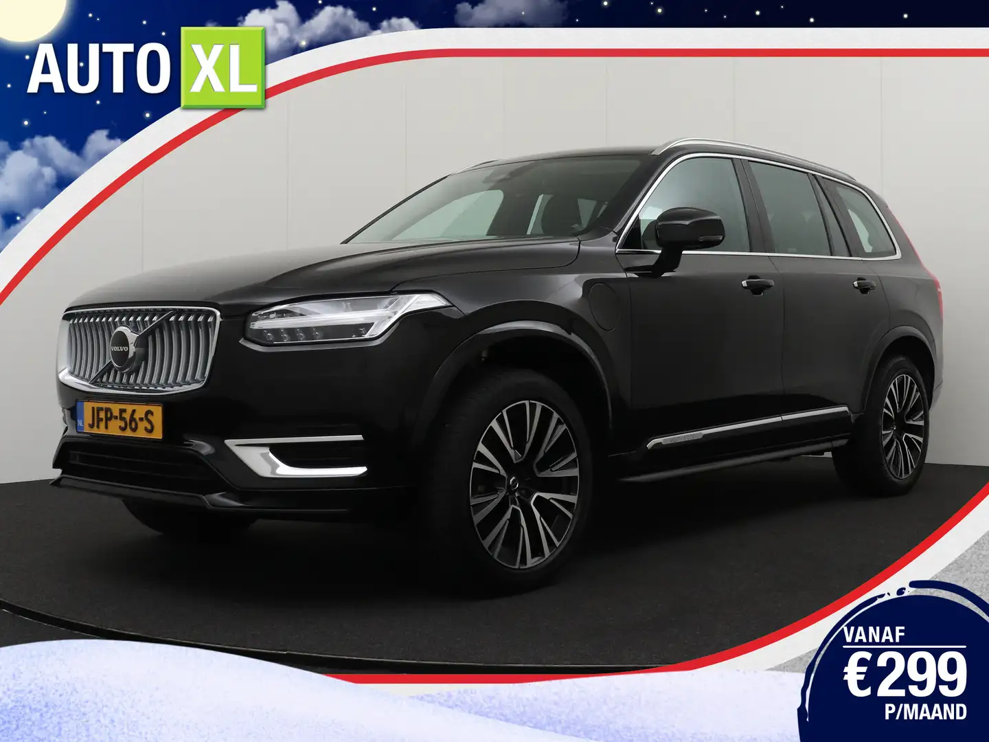 Volvo XC90 2.0 T8 Recharge AWD Plus 7-Pers Harman Kardon Adap Zwart - 1