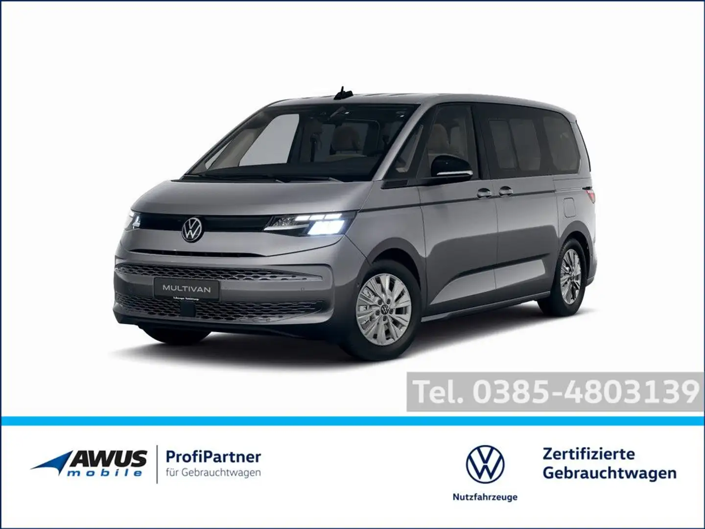Volkswagen T7 Multivan KÜ 2.0TSI 150kW DSG KAMERA STANDHZ Grau - 1