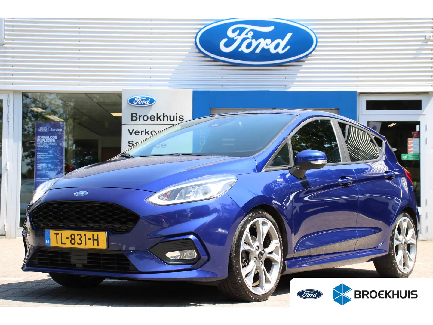 Ford Fiesta 1.0EB ST-LINE NL-AUTO! | DEALER OH! | 18' LMV | PA Bleu - 1