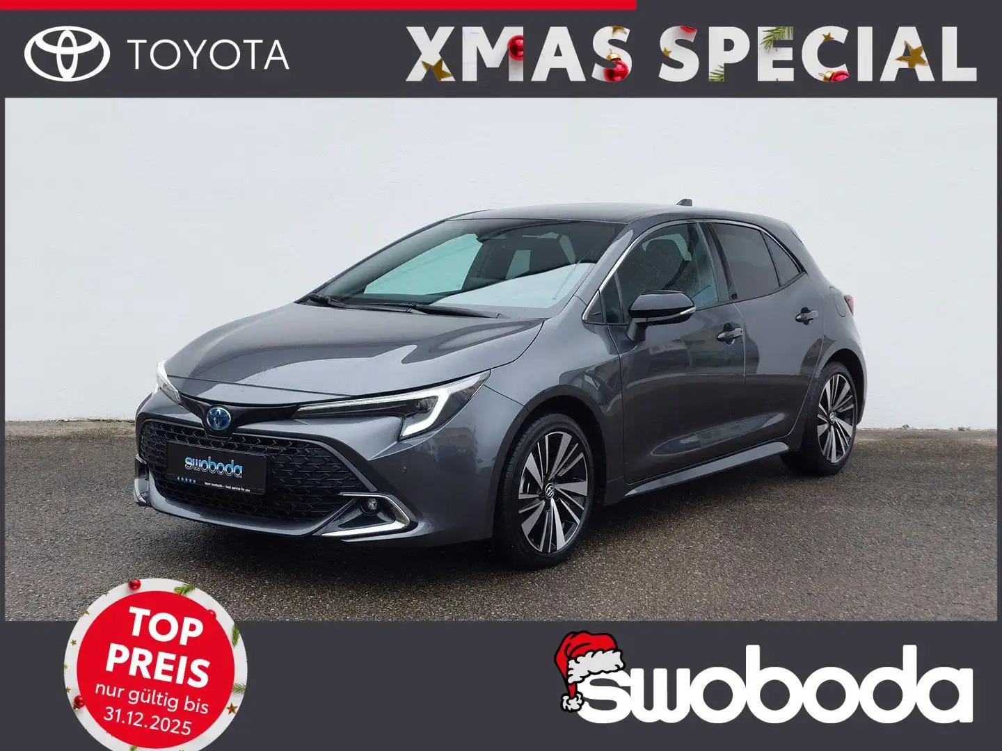 Toyota Corolla 1,8 Hybrid Active Drive HB inkl. Safety Grau - 1