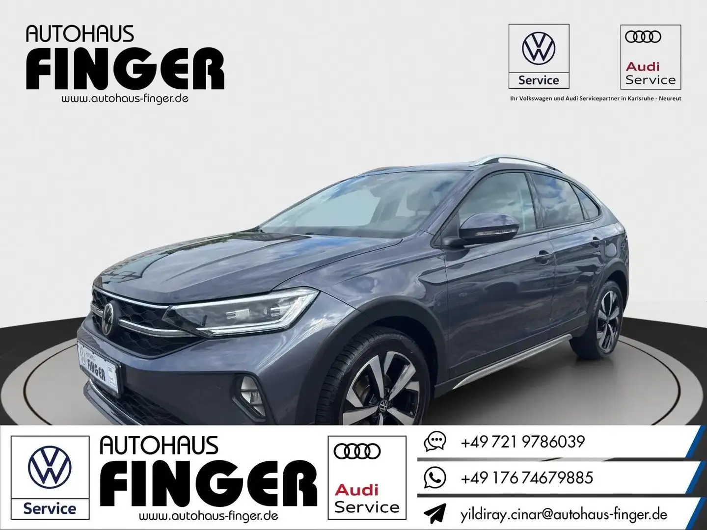 Volkswagen Taigo 1.0 TSI Style*AHK/Navi/LED/Kamera/ACC/SHZ* Gris - 1