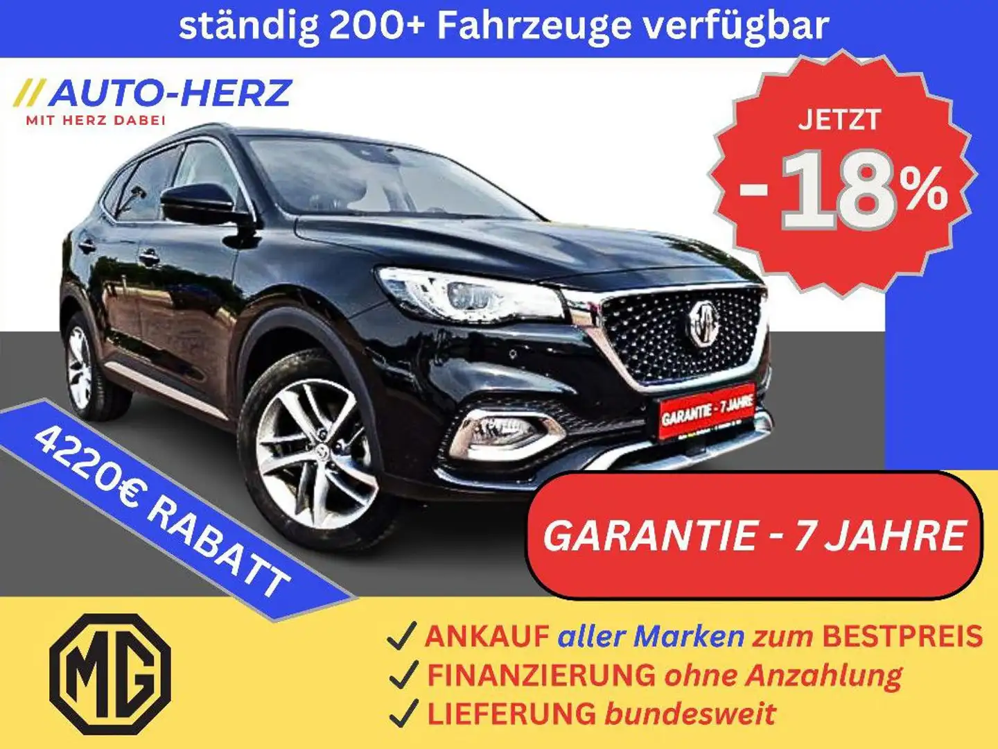 MG HS EHS Comfort PHEV Leder+LED+Klimaautomatik+PDC Schwarz - 1