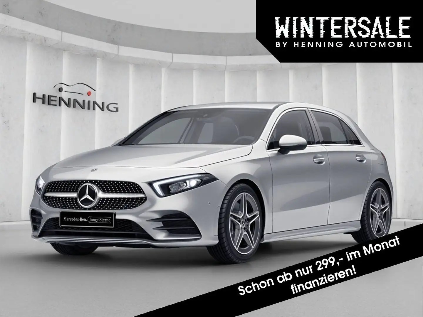 Mercedes-Benz A 220 d AMG Kamera Distronic Ambiente Spurh LED Argent - 1