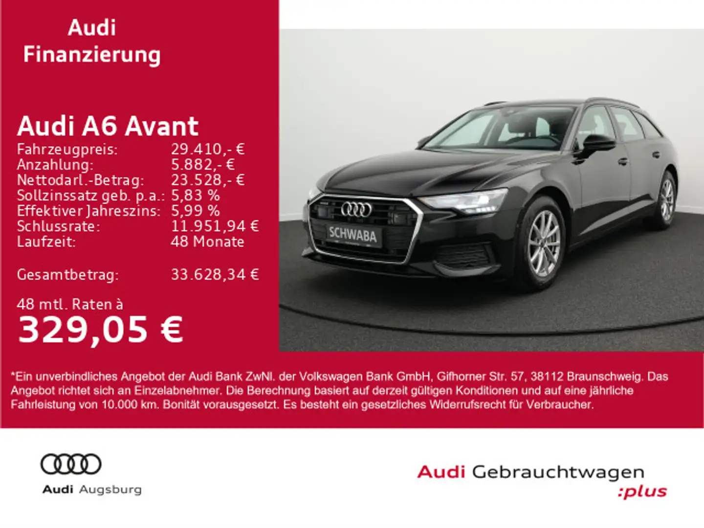 Audi A6 40 TDI qu. *NAVI*ACC*AHK*R-KAM*8-fach* Noir - 1