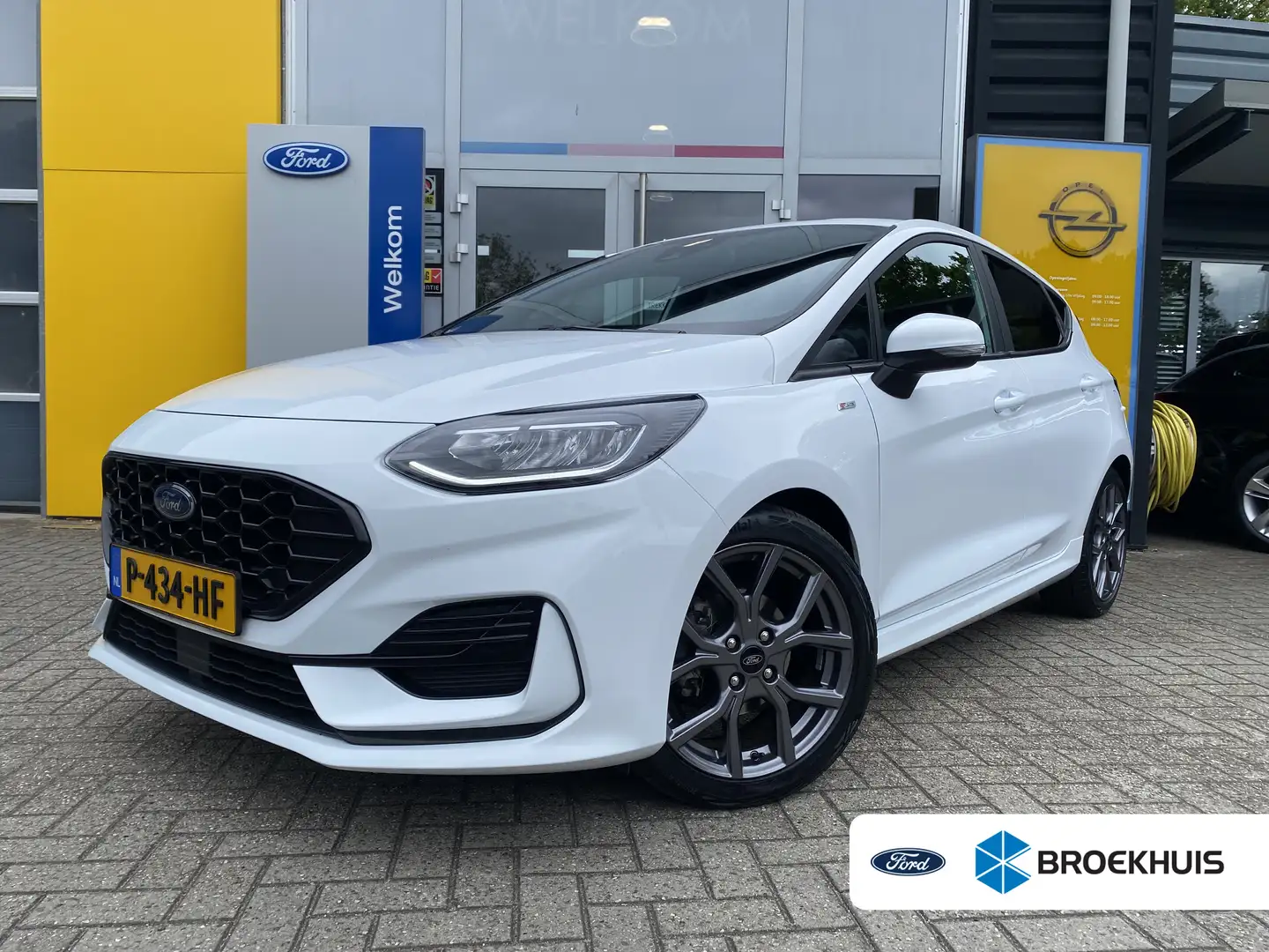 Ford Fiesta 125PK EcoBoost Hybrid ST-Line | STOEL/STUUR&VOORRU Wit - 1