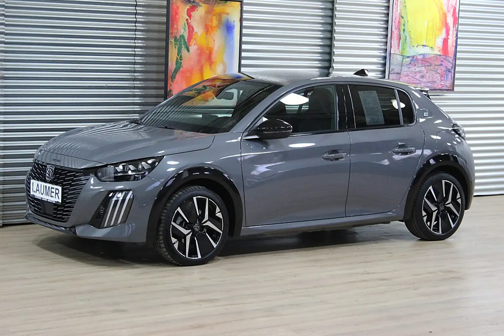 Peugeot e-208 GT 156PS +elektr. Sitze/360°/Dach Black Diamond... Grau - 1
