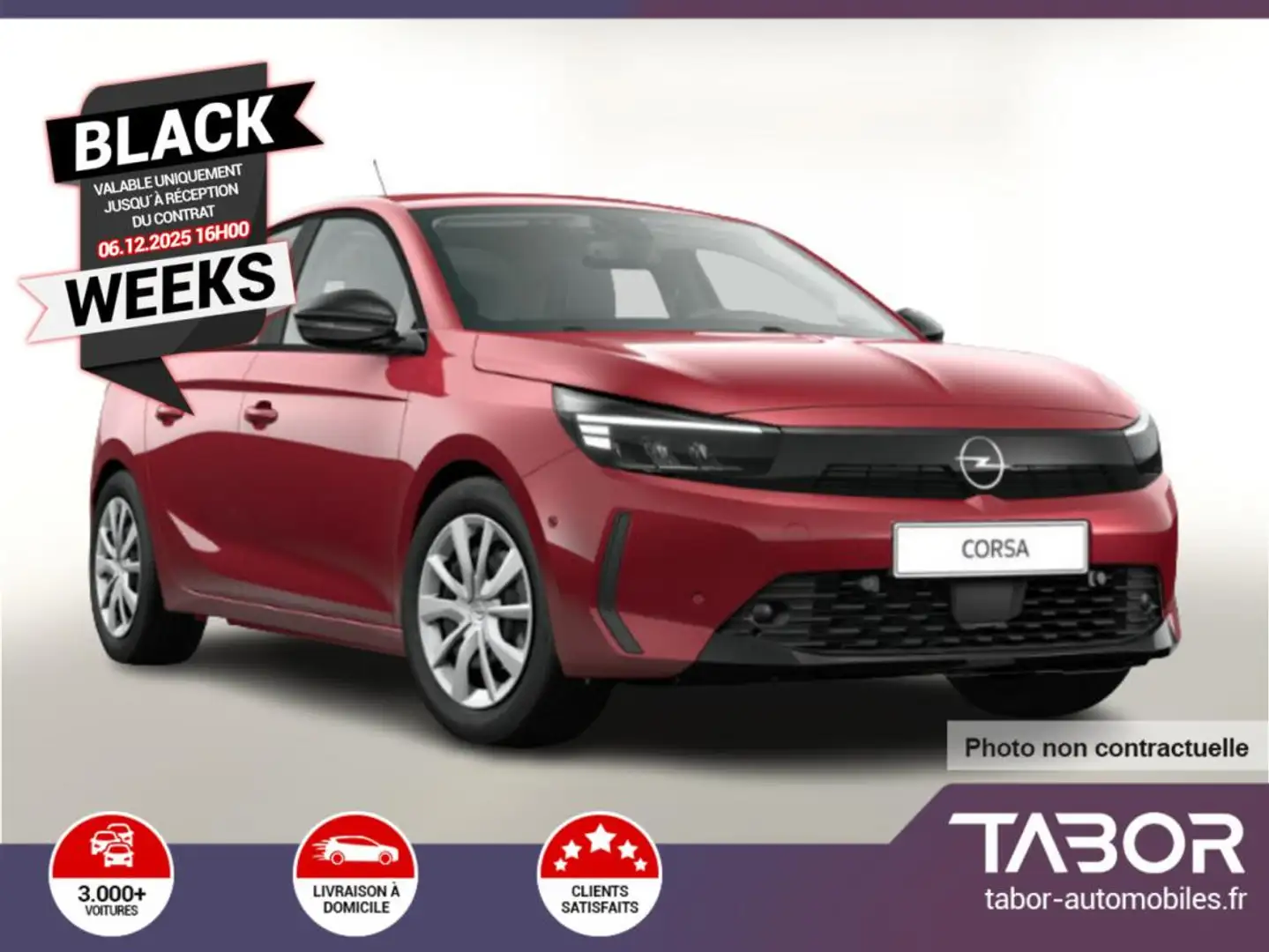 Opel Corsa 1.2 100 PDC régulateur Rouge - 1