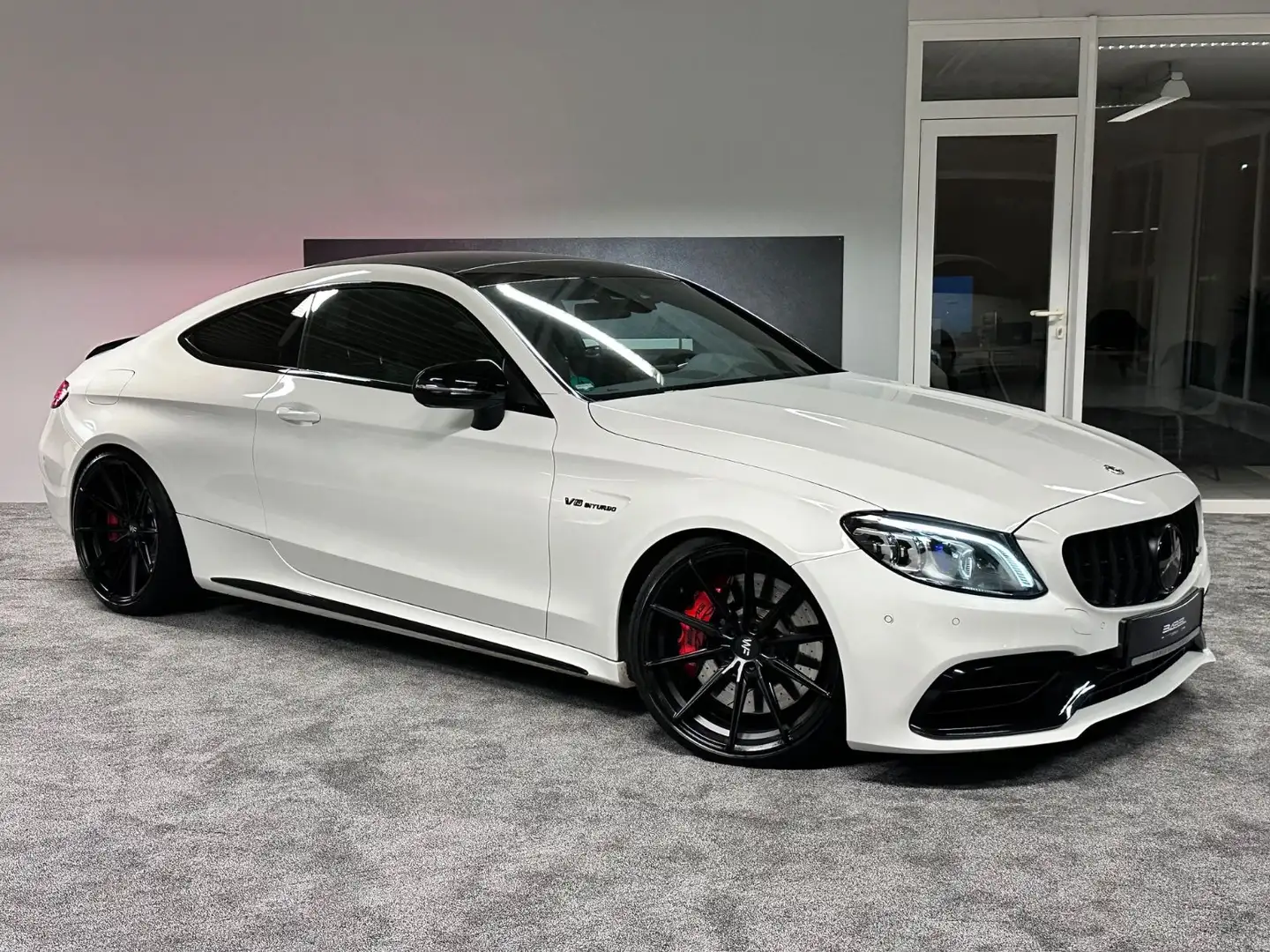 Mercedes-Benz C 63 AMG C 63 S AMG Night Pano Performance HeadUp Digital Blanc - 1