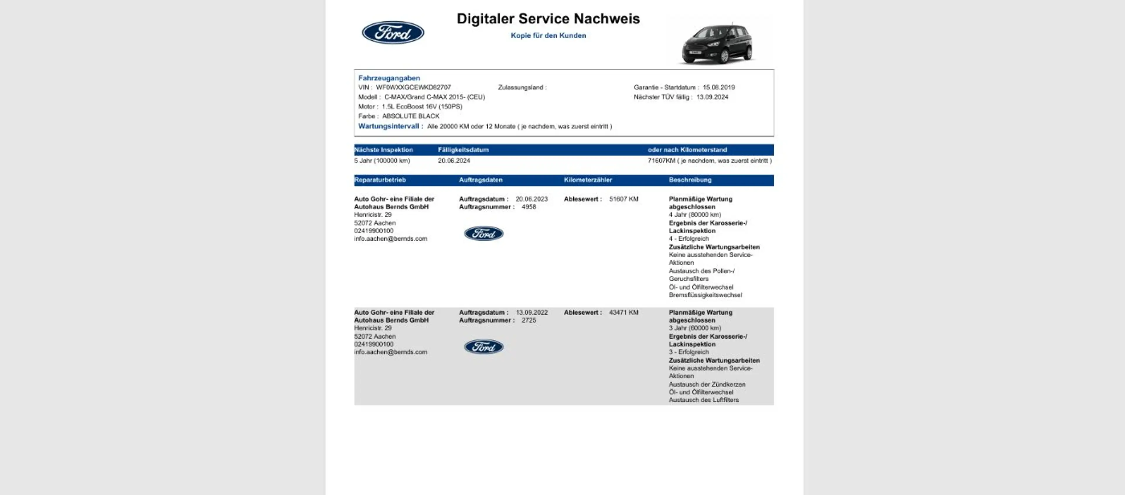 Ford Grand C-Max Titanium Navi Kamera Bi-Xenon SHZ PDC — photo 4