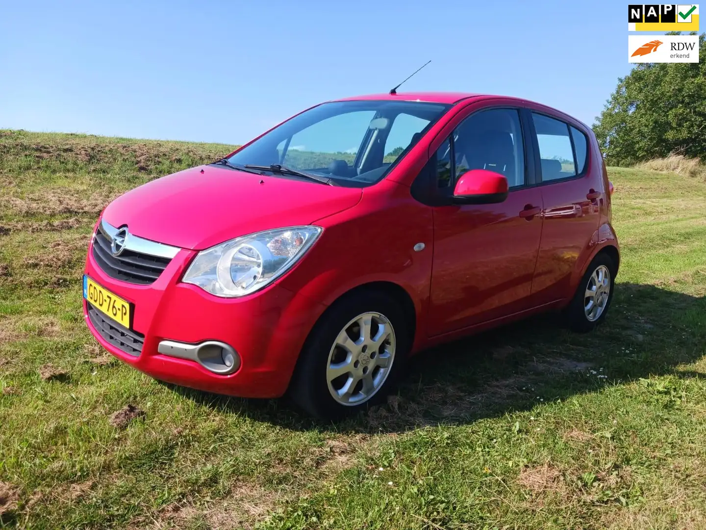 Opel Agila 1.2i Edition Airco 5-drs MPV LM Velgen Hoge instap Rot - 1