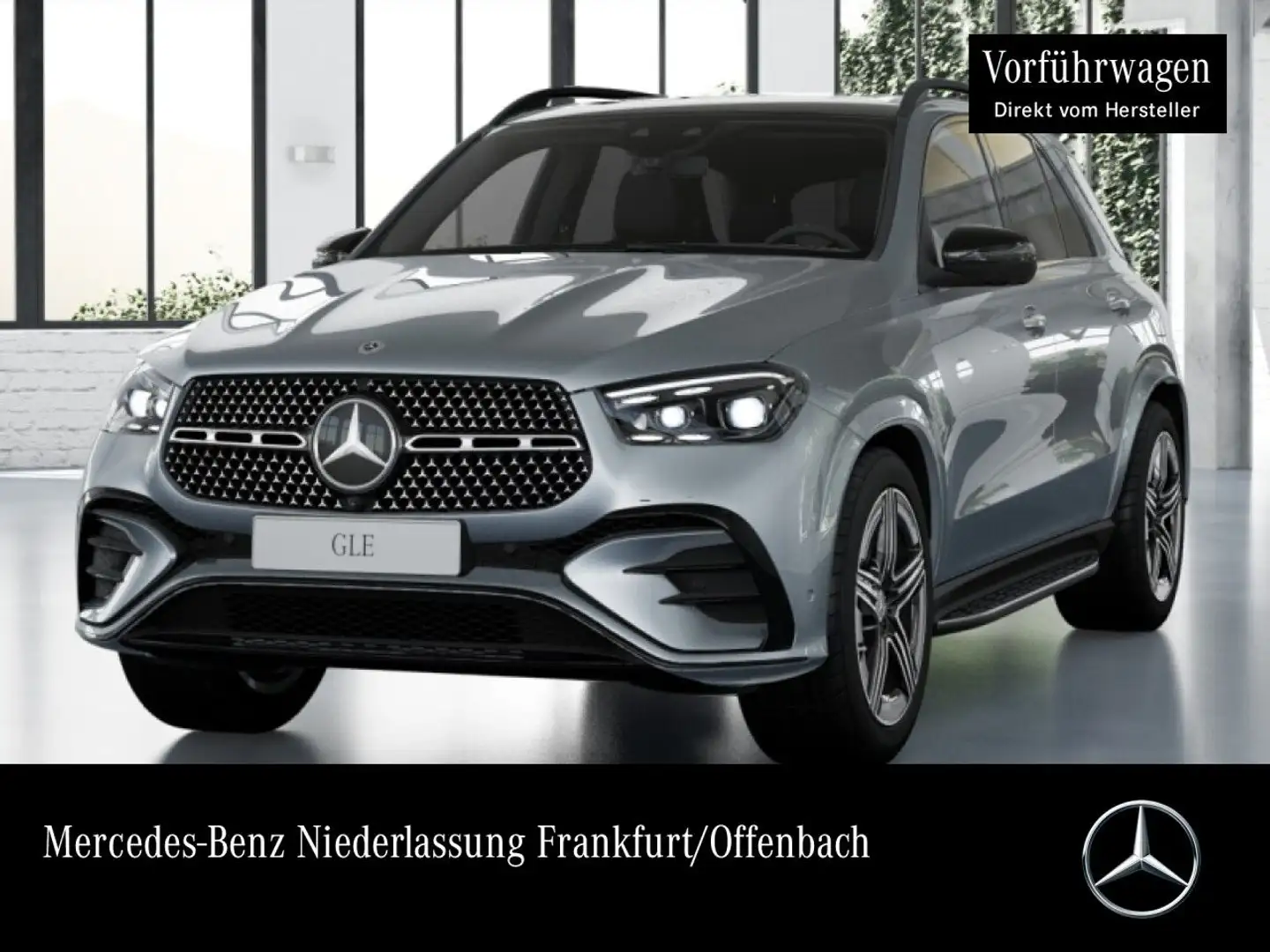 Mercedes-Benz GLE 350 de 4M AMG+NIGHT+PANO+360+MULTIBEAM+SPUR+9G Silber - 1