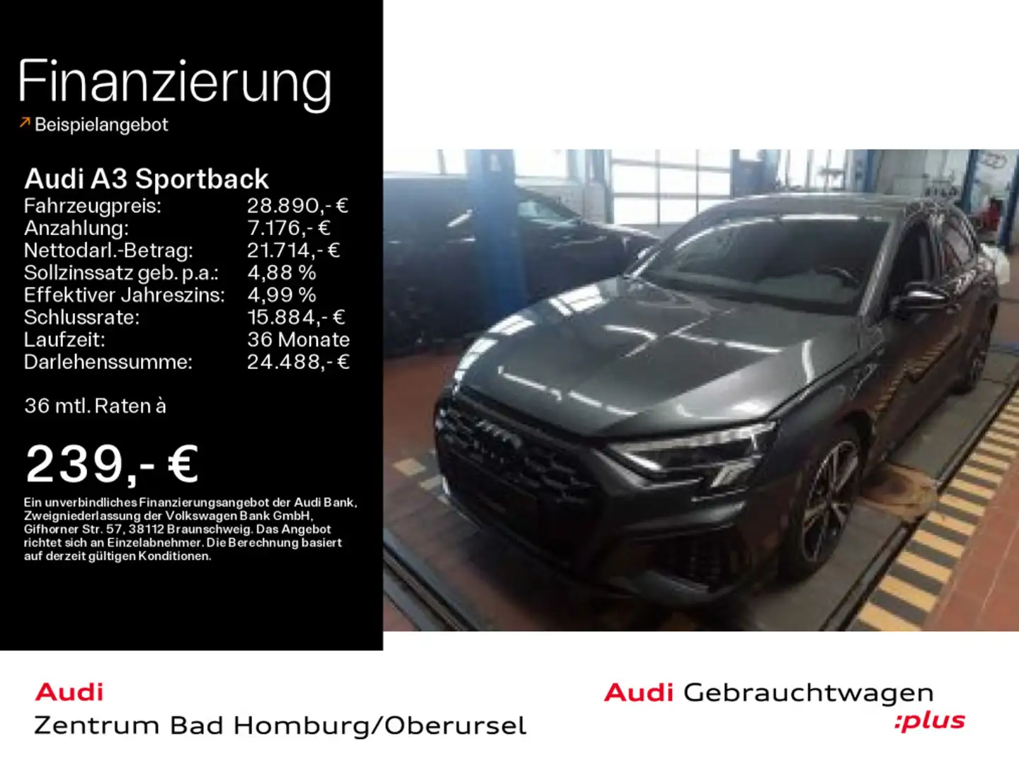 Audi A3 45 TFSI e S line*Navi*LED*Alu*PDC*V Grau - 1