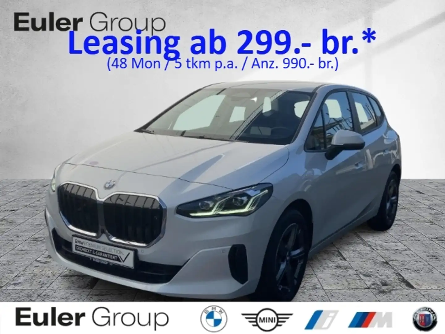 BMW 216 Active Tourer HUD AHK Navi Komf-Zug. 17'' FLA PDC Weiß - 1