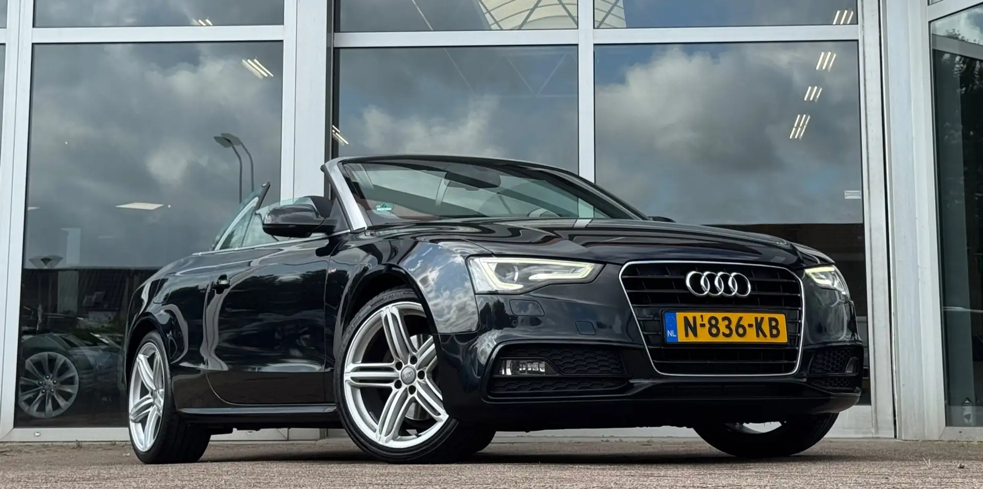 Audi A5 Cabriolet 1.8 TFSI Pro Line S Leer Led 19" LM velg Noir - 2