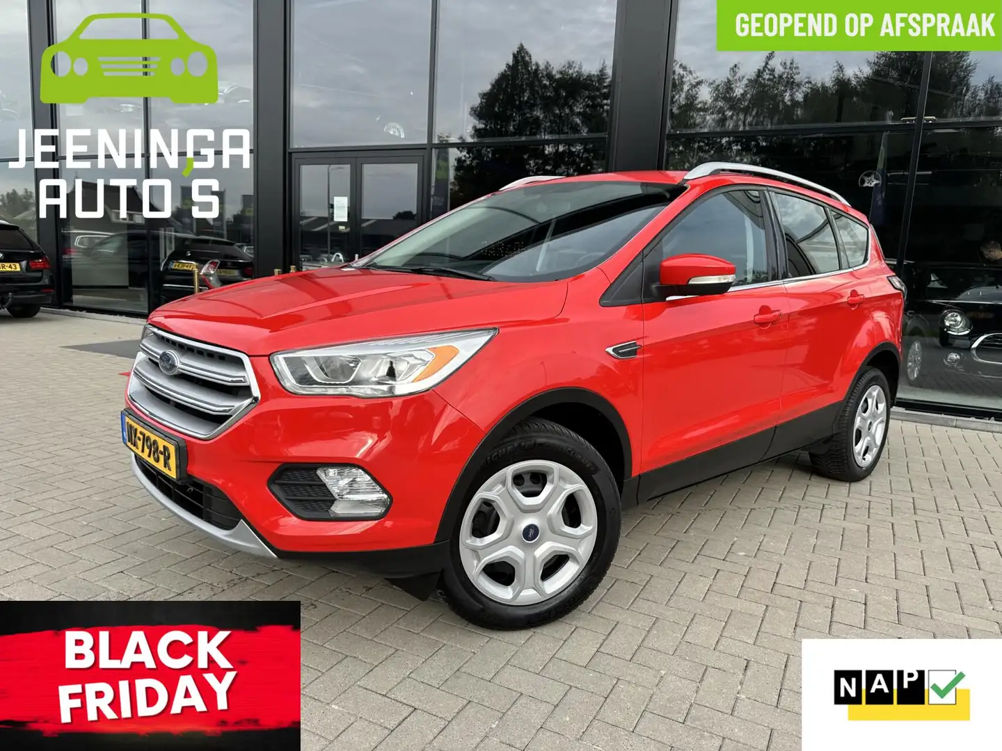 Ford Kuga 1.5 EcoBoost Trend |Trekhaak|PDC|Airco|Navi Rood - 1