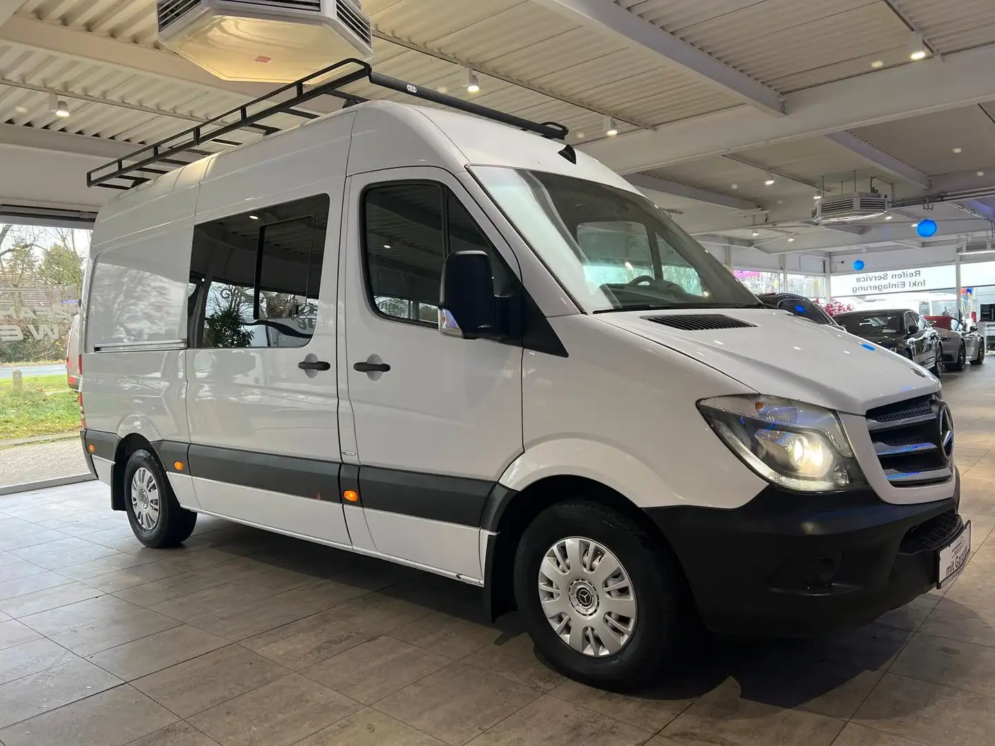 Mercedes-Benz Sprinter 316 CDI *Hoch+Lang*Wohnmobil/Bett+Tisch Білий - 2