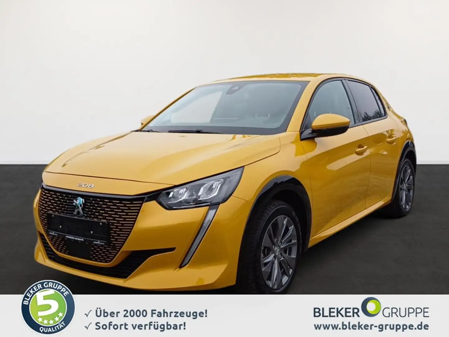 Peugeot e-208 136 Allure Pack Jaune - 1