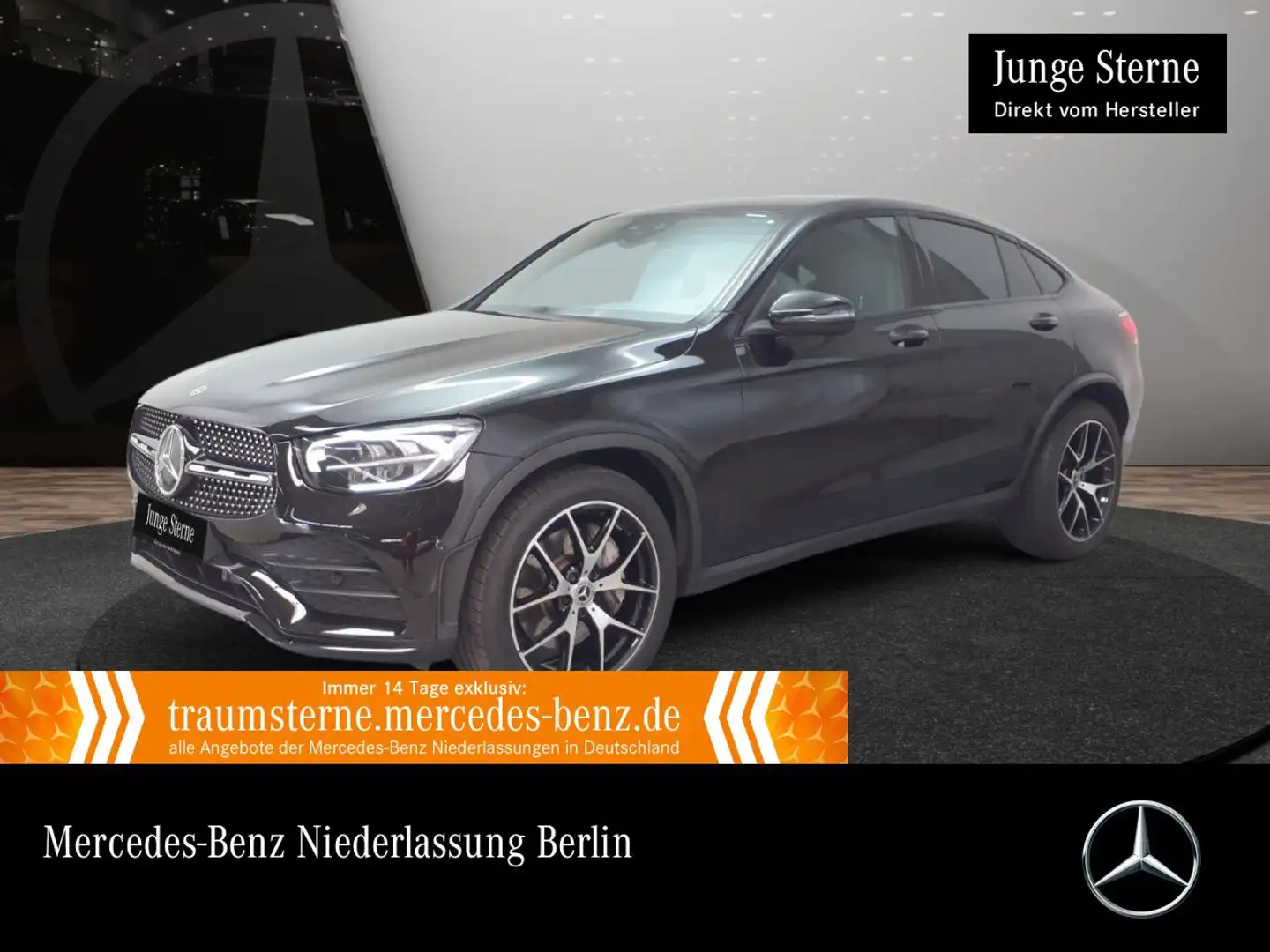 Mercedes-Benz GLC 300 Coupé 4M AMG+NIGHT+LED+KAMERA+SPUR+TOTW Noir - 1