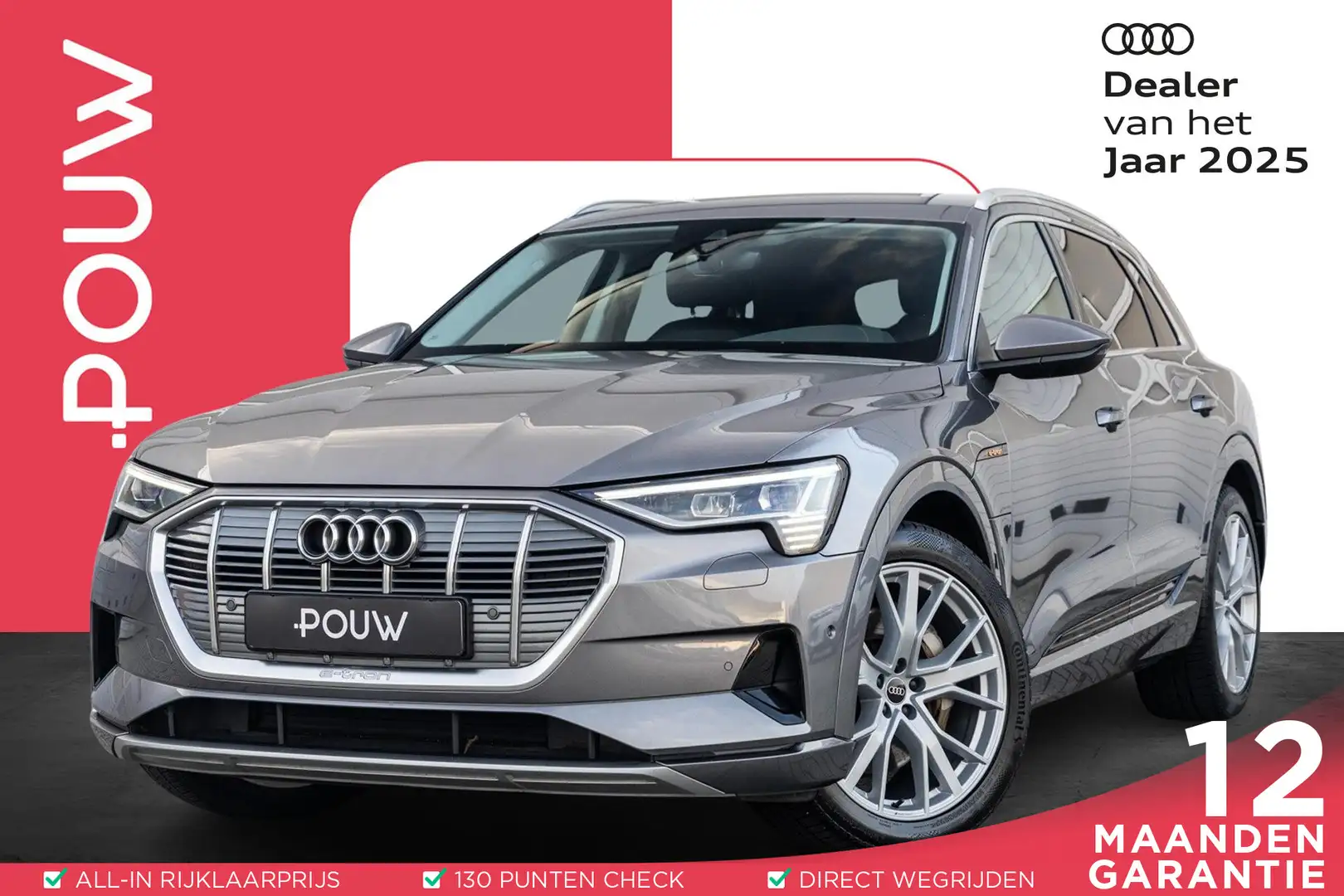 Audi e-tron 55 quattro 408pk Business Edition 95 kWh | SoH 93% Gris - 1