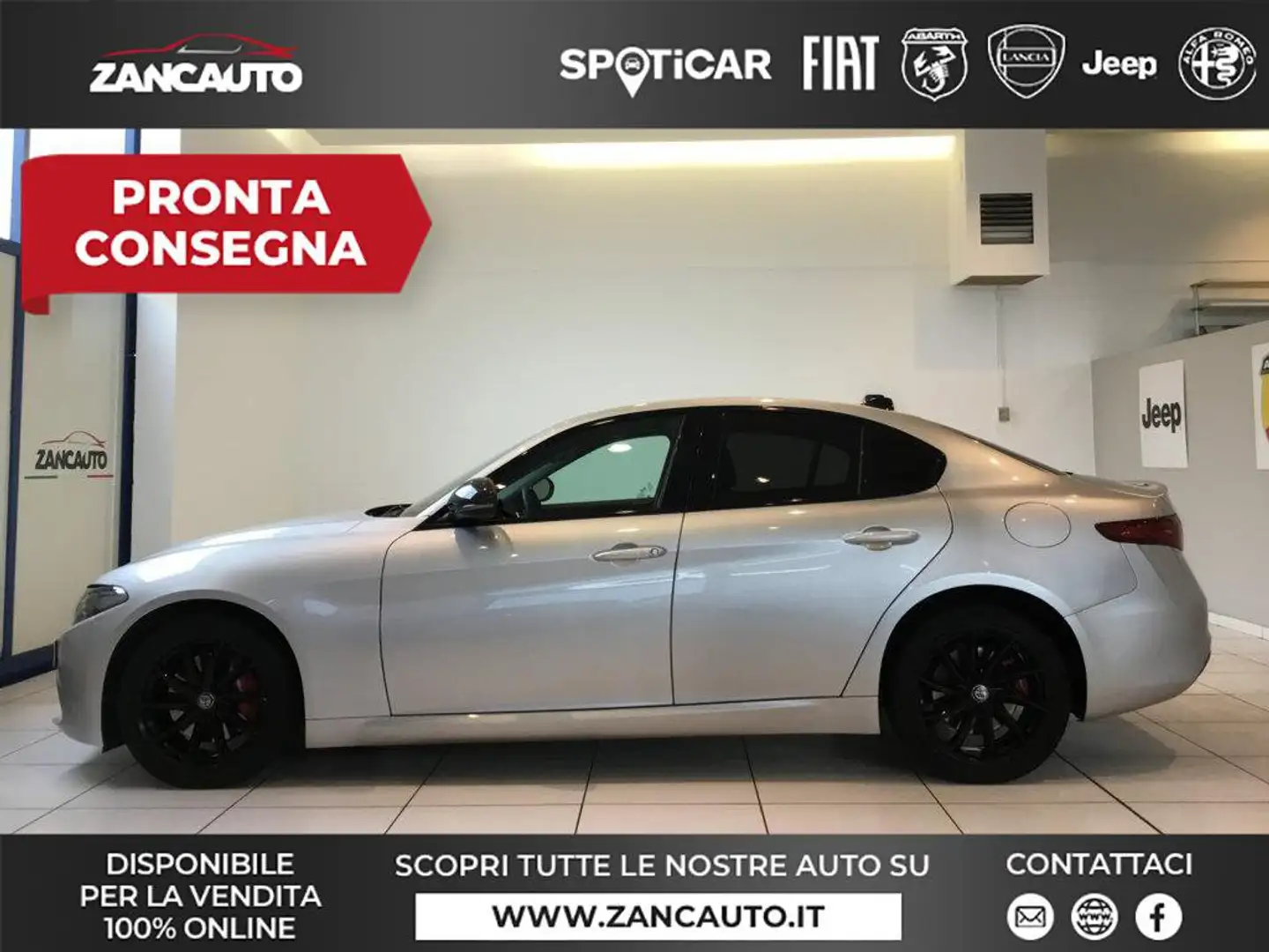 Alfa Romeo Giulia Giulia 2.2 Turbodiesel 160 CV AT8 B-Tech MY19 Grigio - 1