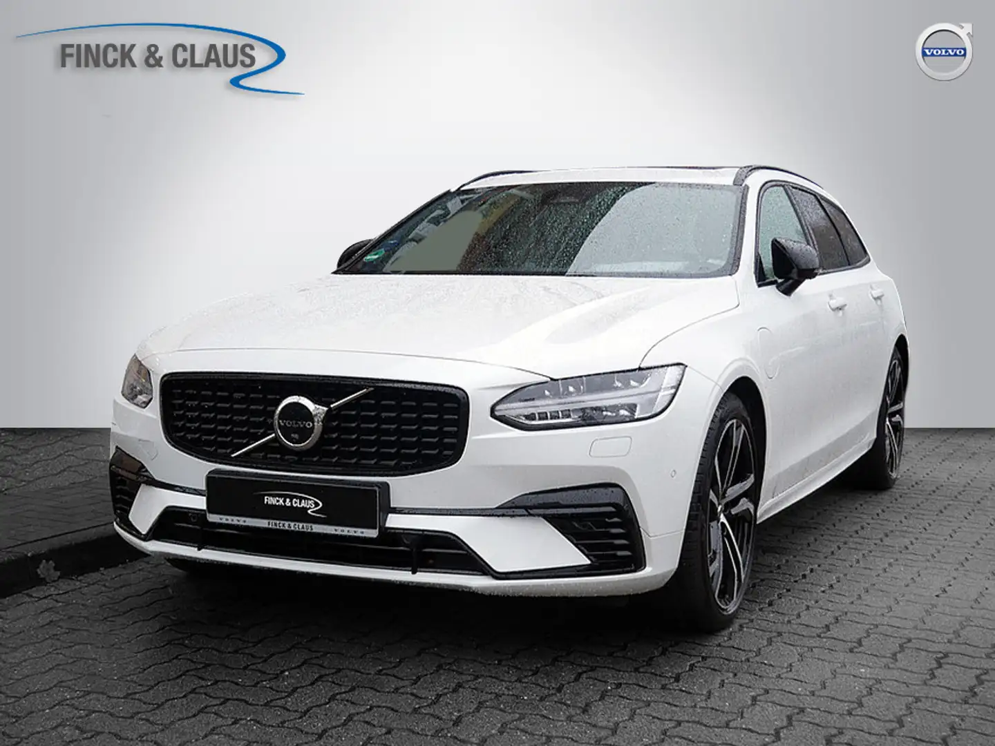 Volvo V90 T8 AWD Ultimate Dark PANO 360° B&W AHK Weiß - 1