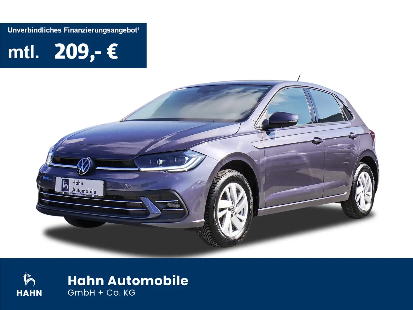 Volkswagen Polo 1.0TSI Style AHK Matrix App-Connect Climatr Grau - 1
