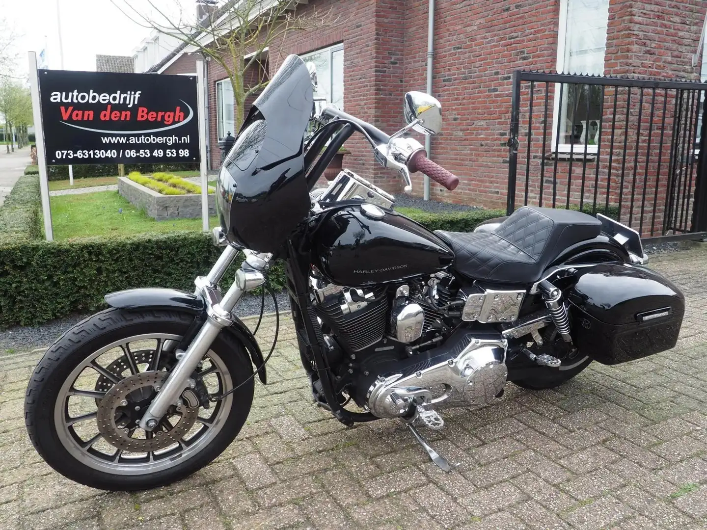 Oldtimer Harley Davidson Chopper 88 FXDL Dyna Low Rider Zwart - 1
