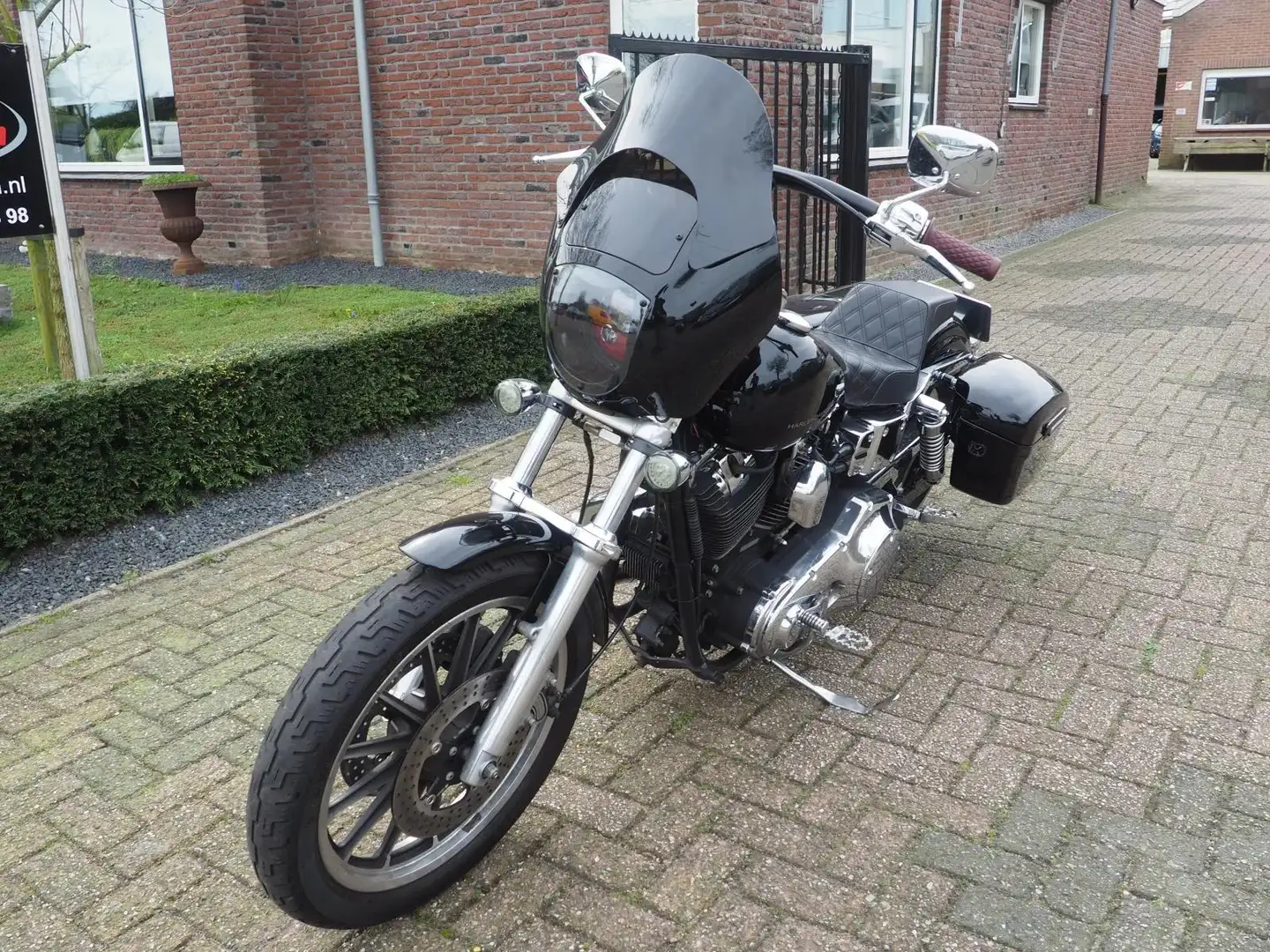 Oldtimer Harley Davidson Chopper 88 FXDL Dyna Low Rider Zwart - 2