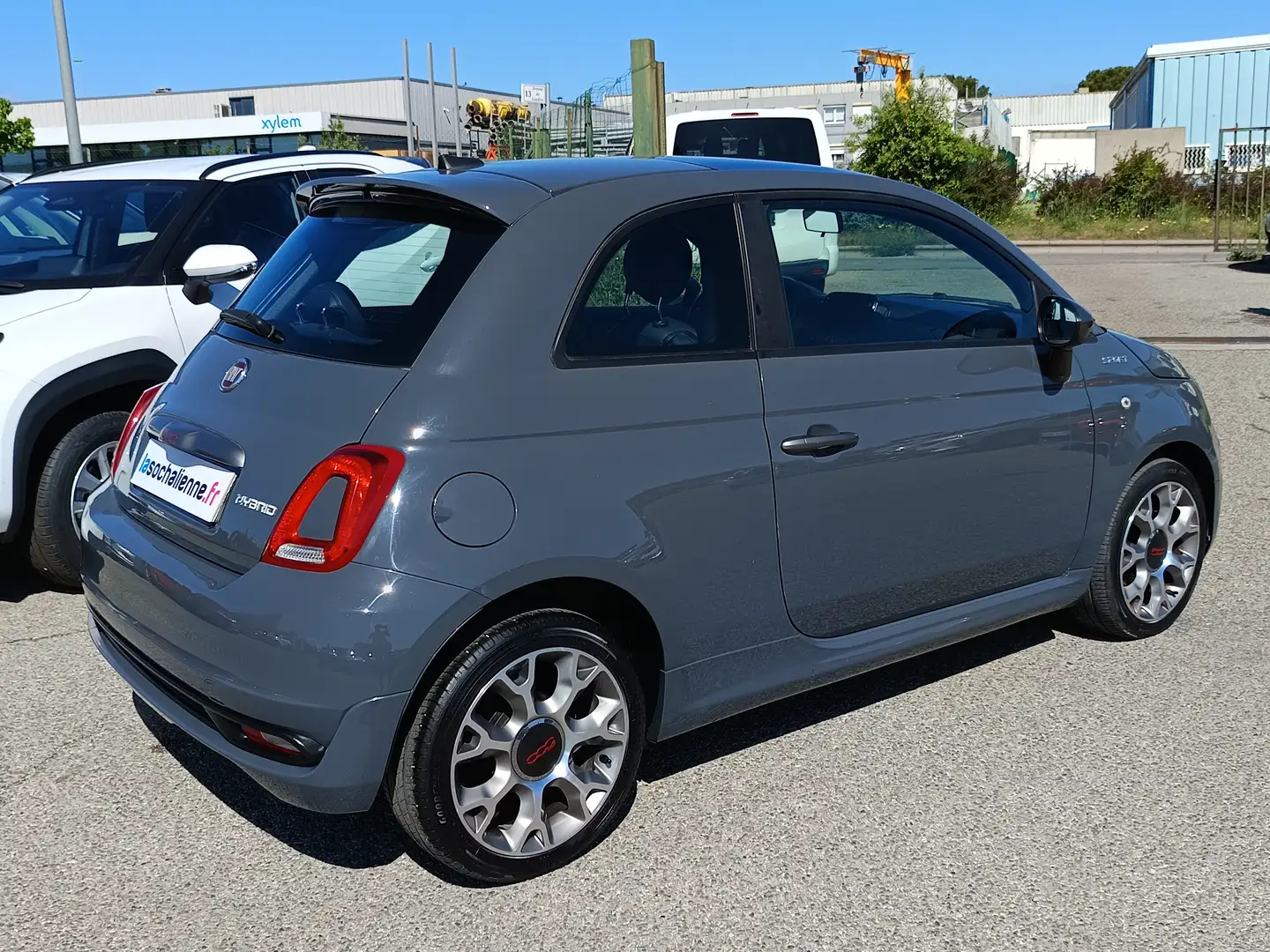 Fiat 500 1.0 70 ch Hybride BSG S/S Sport Gris - 2