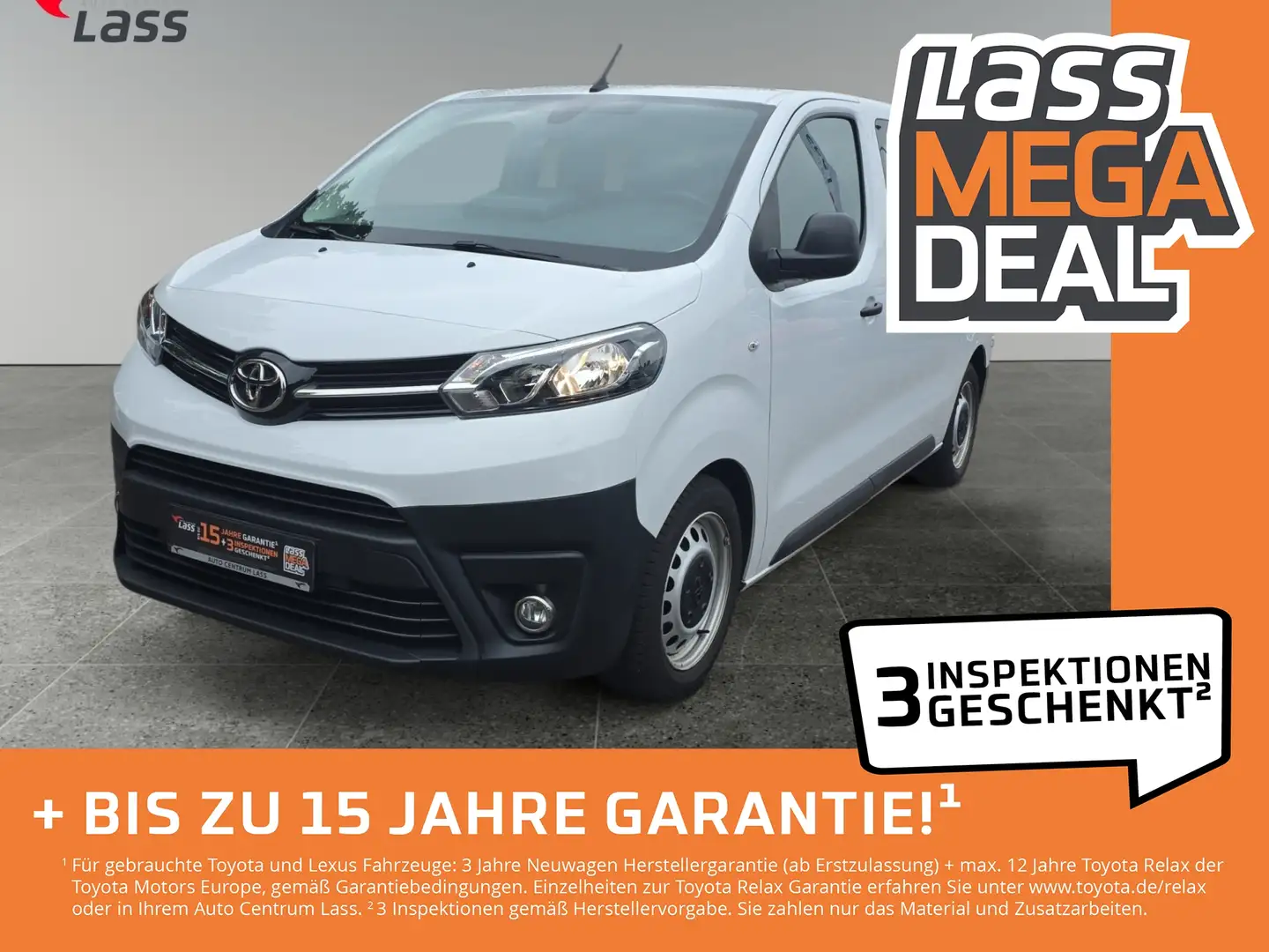 Toyota Proace 2.0l- Combi Comf.  L1 Funk-Mietwagen/UBER Weiß - 1