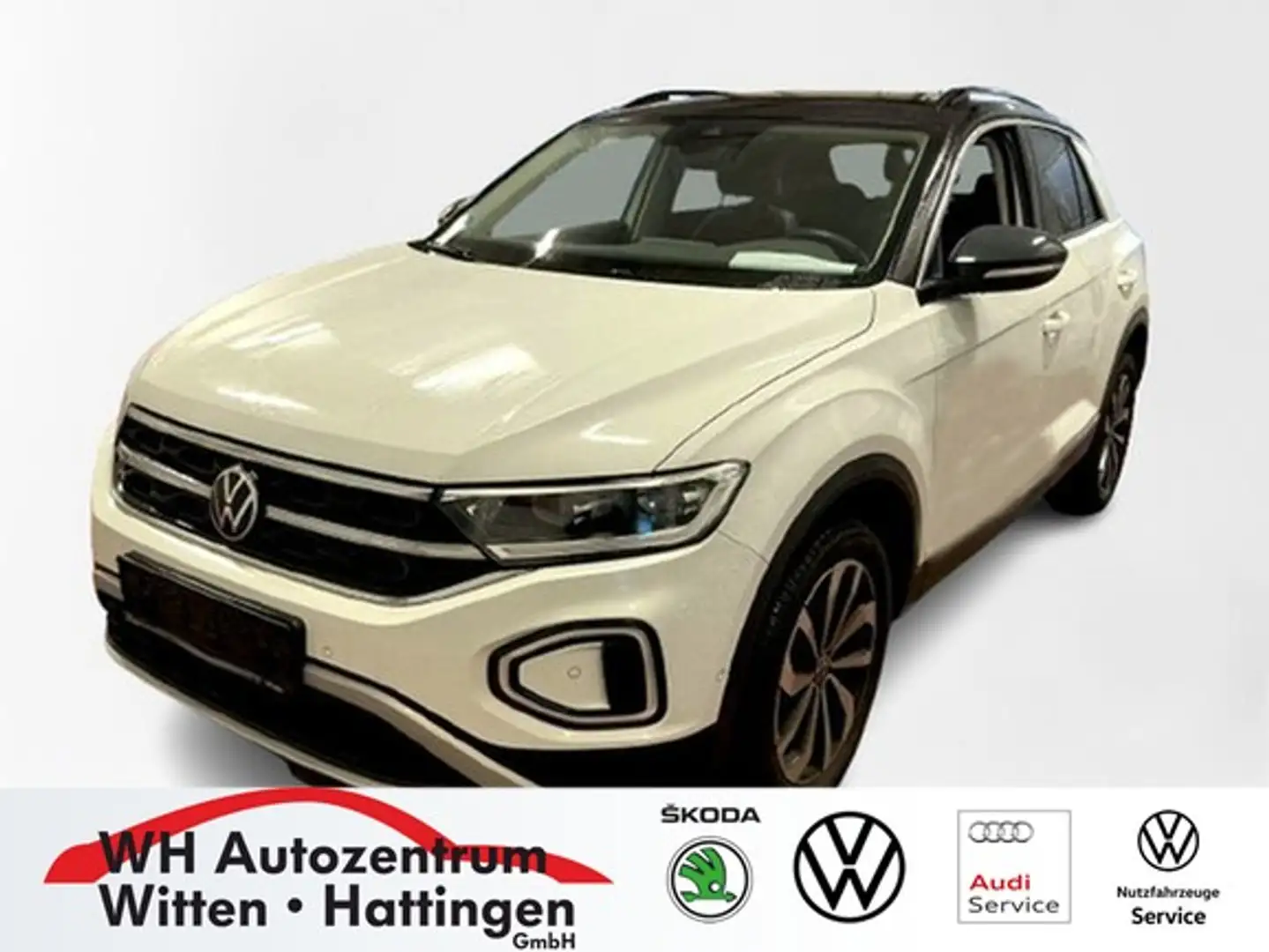 Volkswagen T-Roc 2.0 TDI Style FAHRSCHULWAGEN NAVI AHK REARVIEW ... Weiß - 1