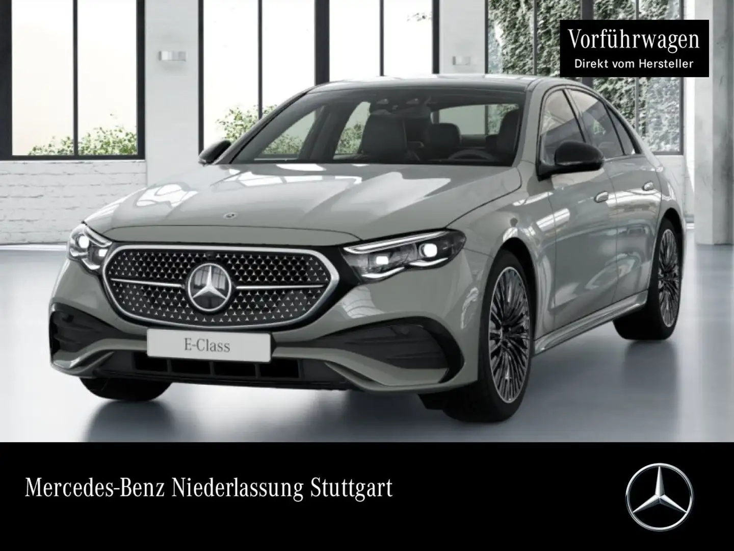 Mercedes-Benz E 450 d 4M AMG Fahrass 360° Pano Distr. AHK PTS 9G Gris - 1